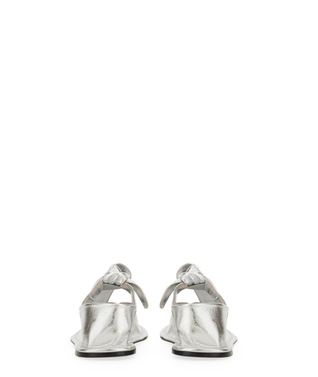 HEREU Серебряные кожаные балетки, фото 3