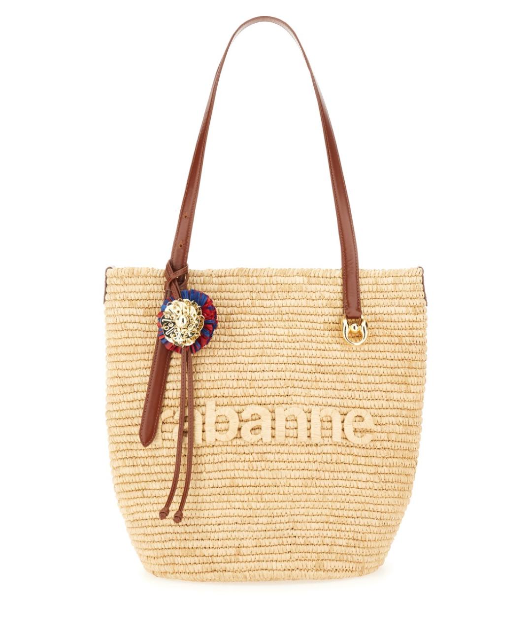 PACO RABANNE Бежевая сумка тоут, фото 1