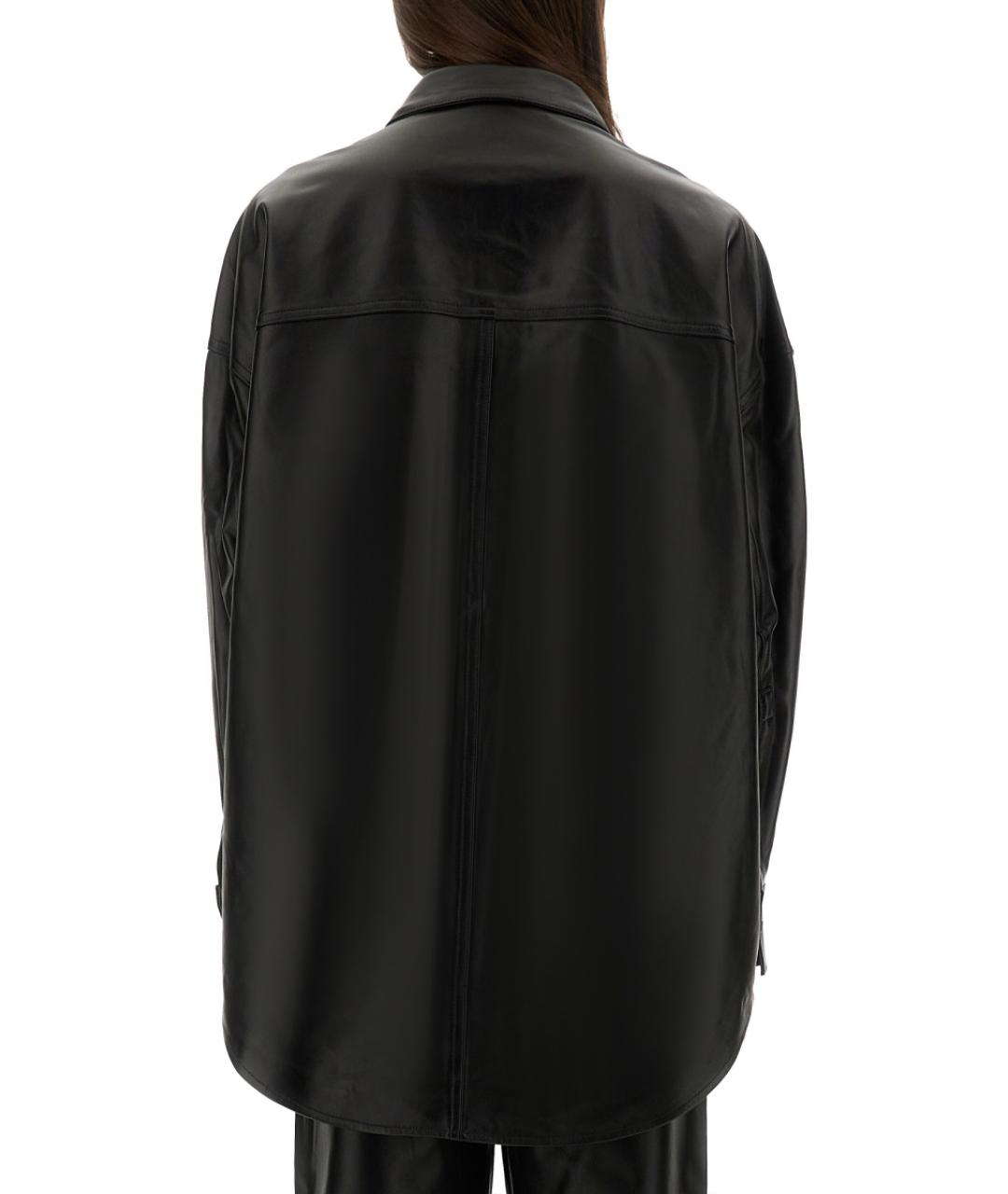 MICHAEL KORS Черная кожаная рубашка, фото 3
