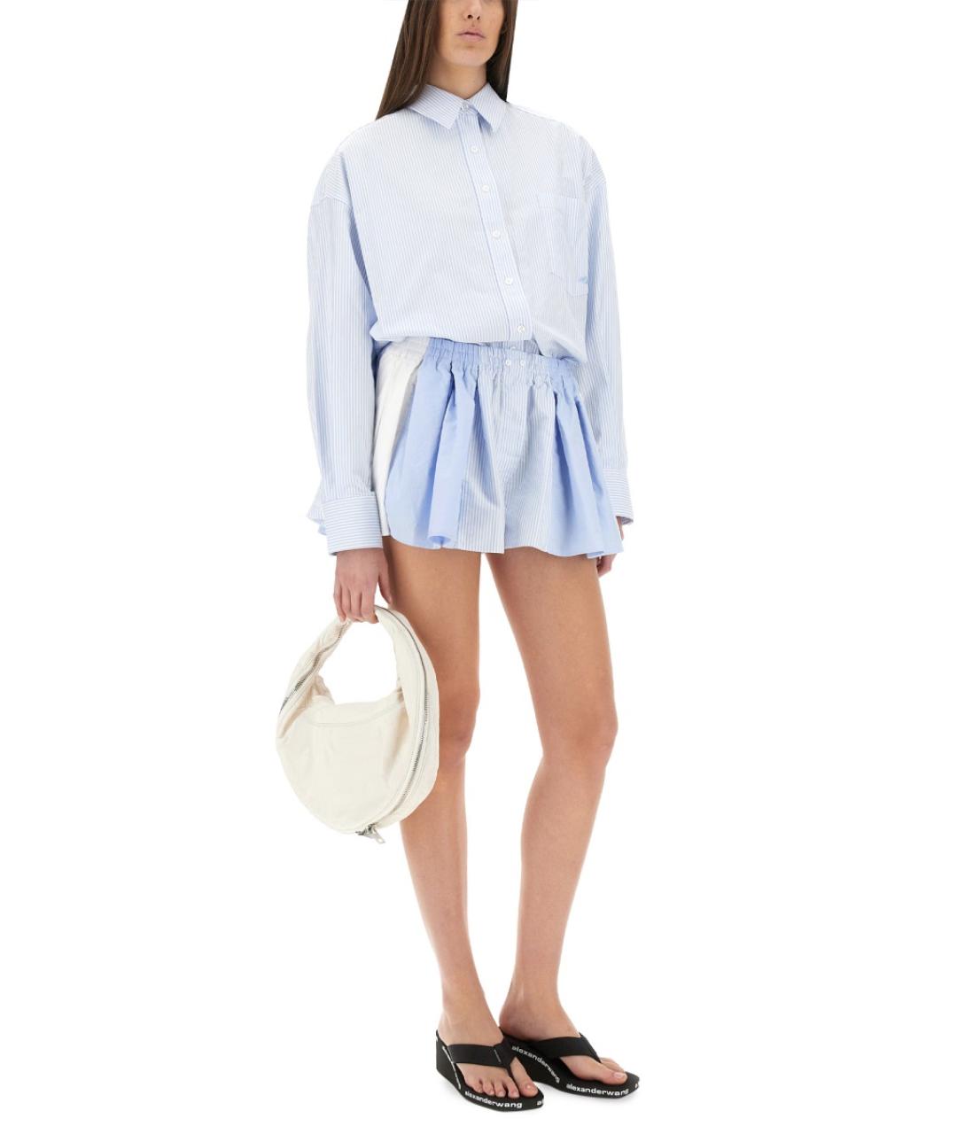 ALEXANDER WANG Голубой хлопковый комбинезон, фото 3