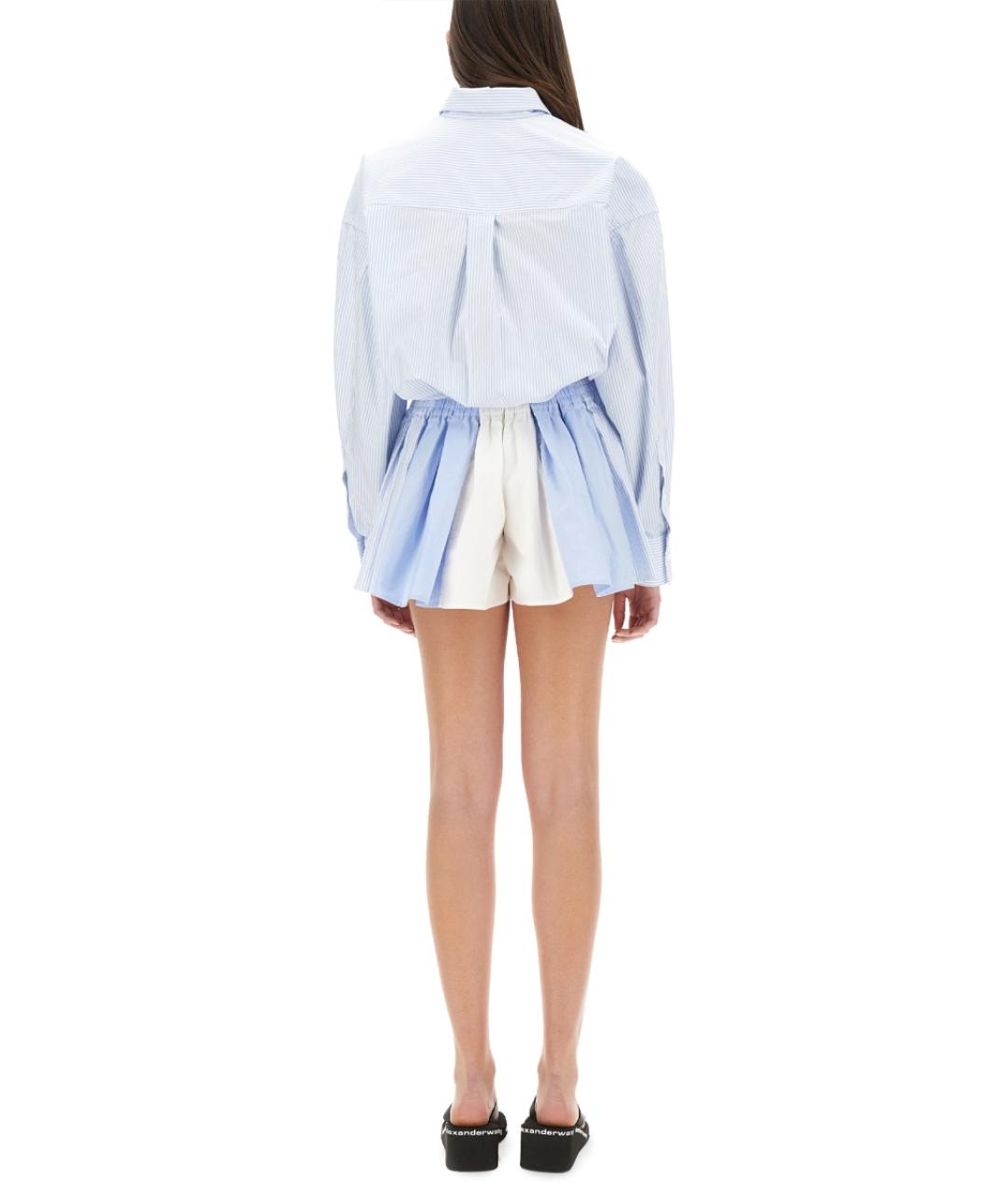 ALEXANDER WANG Голубой хлопковый комбинезон, фото 4