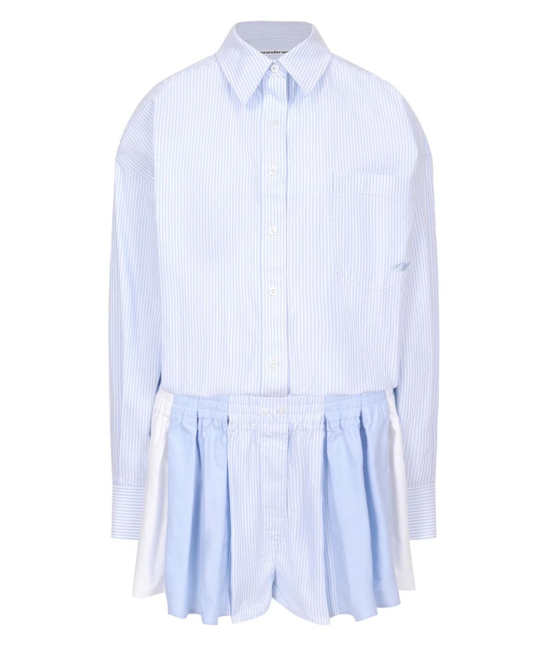 ALEXANDER WANG Голубой хлопковый комбинезон, фото 1