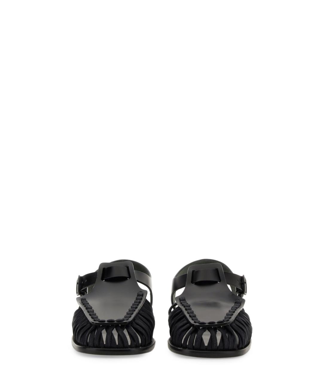 HEREU Черные кожаные мокасины, фото 4