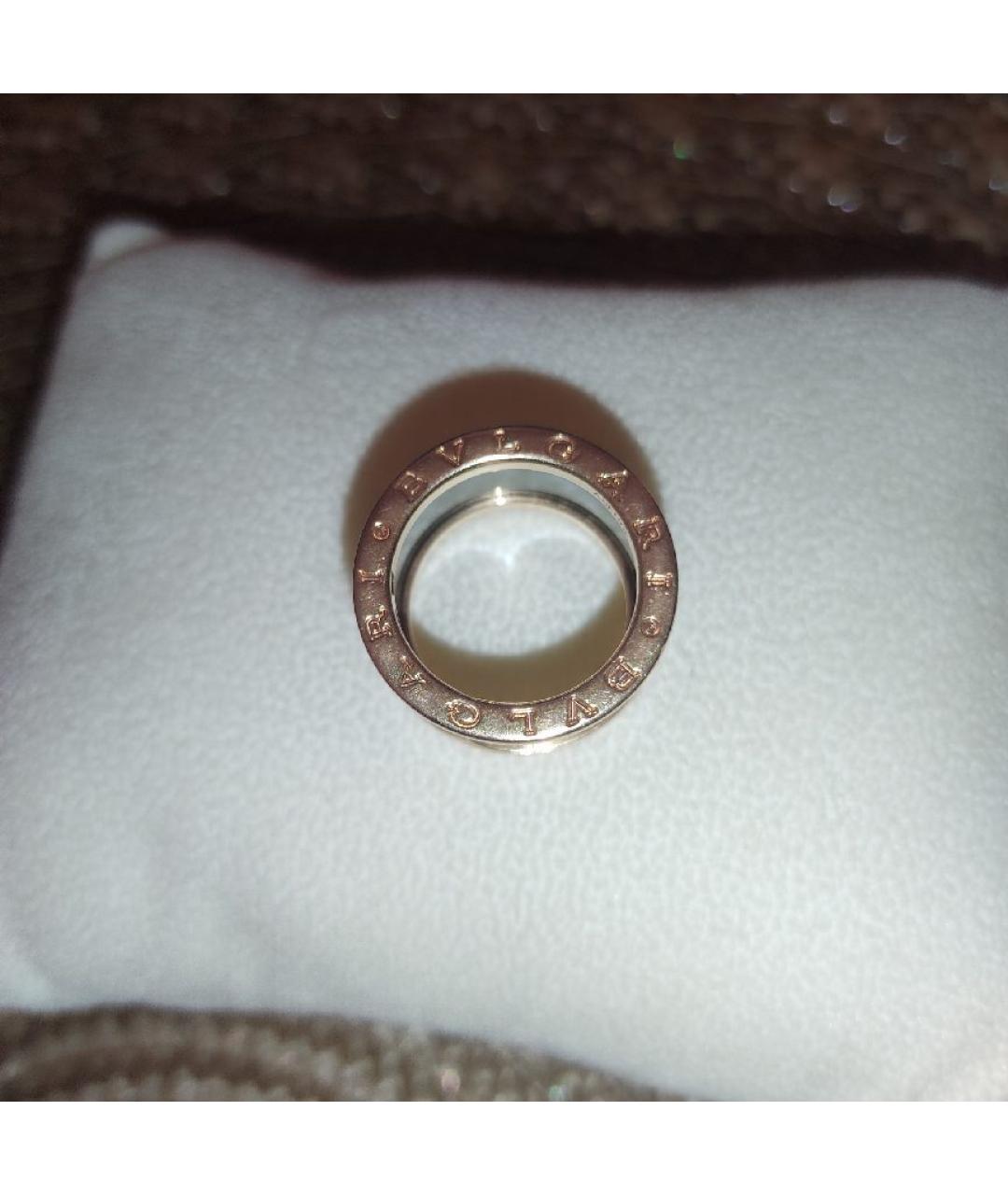 BVLGARI Черное кольцо из розового золота, фото 2