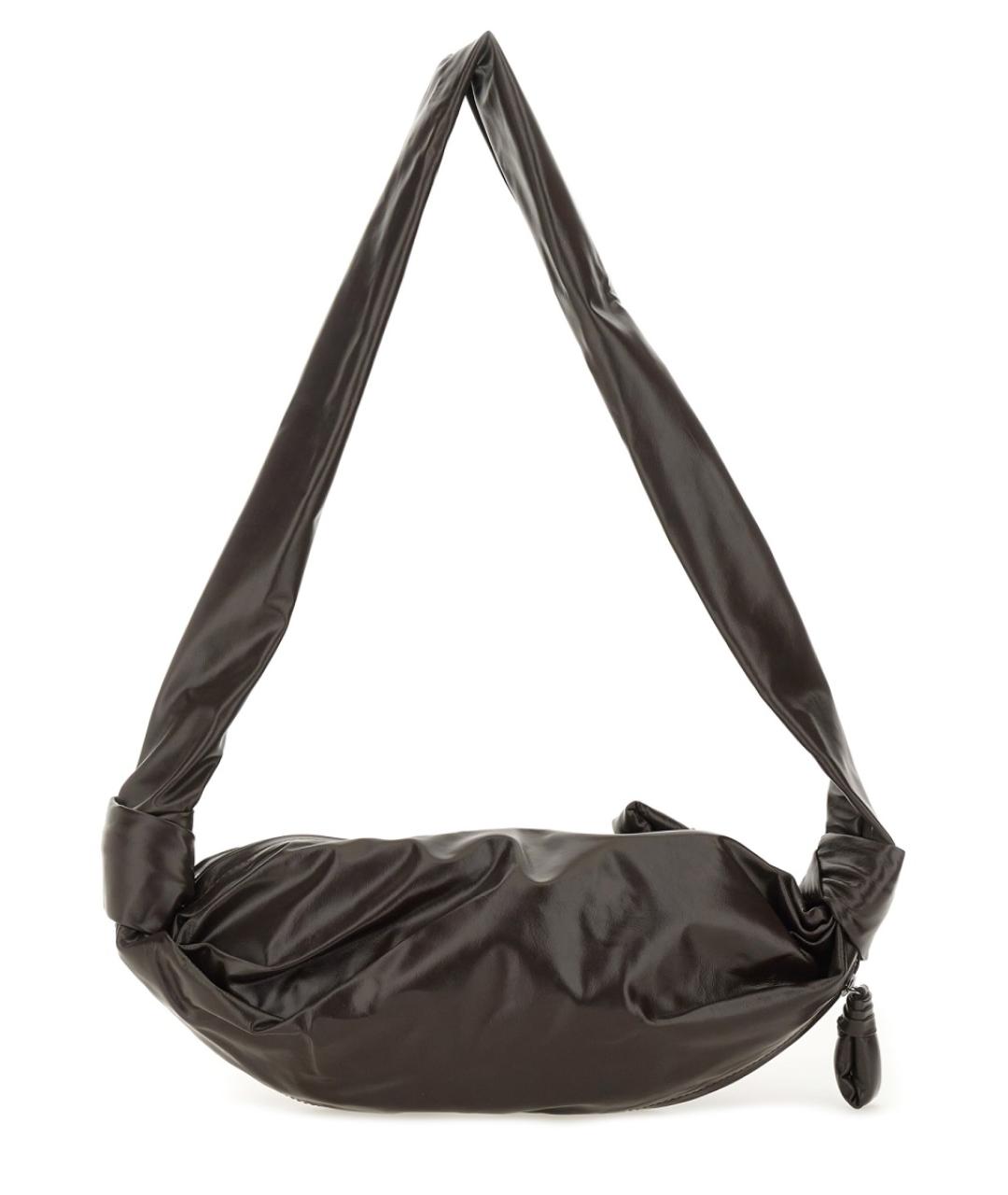 LEMAIRE Коричневая кожаная сумка на плечо, фото 2