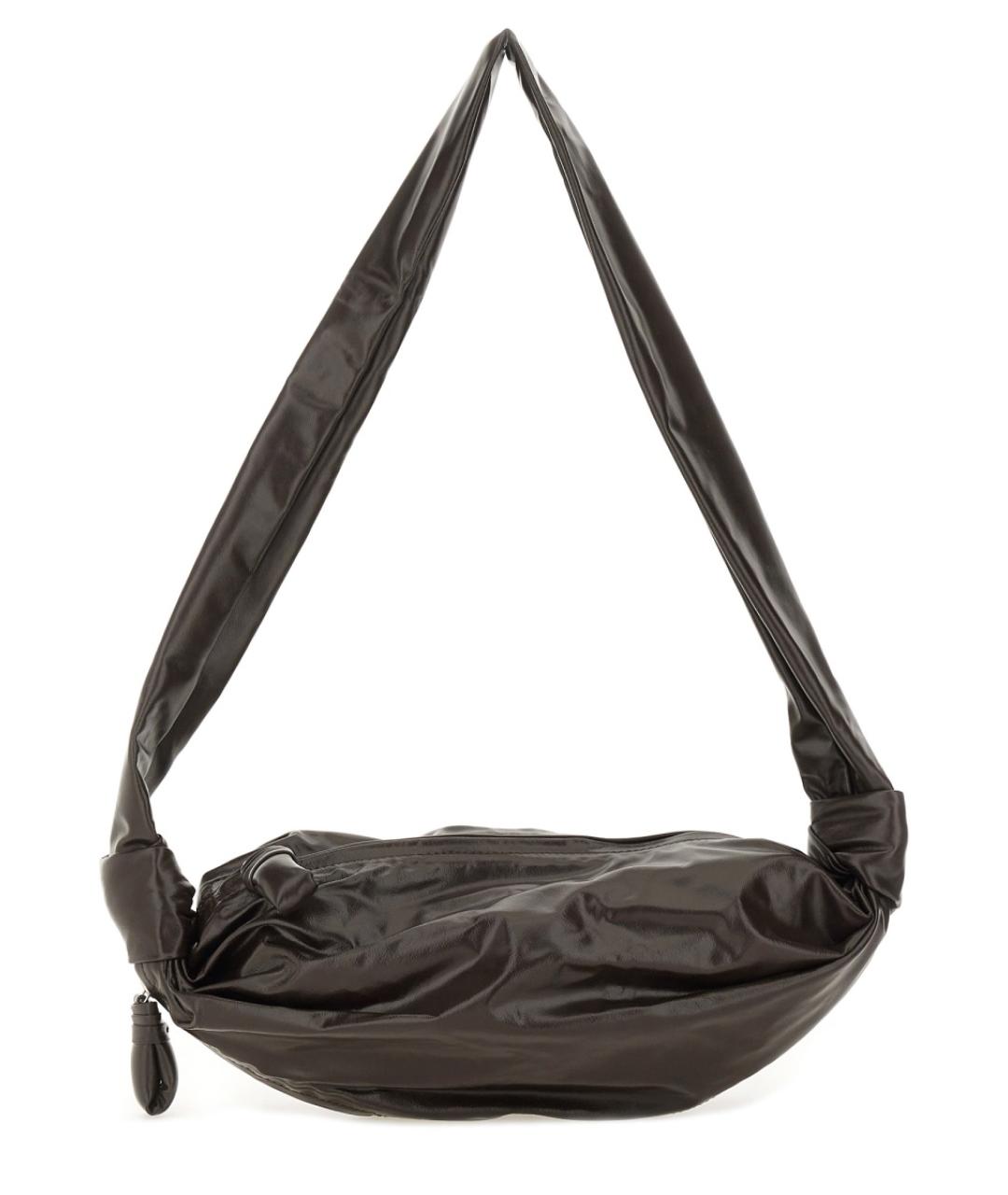 LEMAIRE Коричневая кожаная сумка на плечо, фото 1