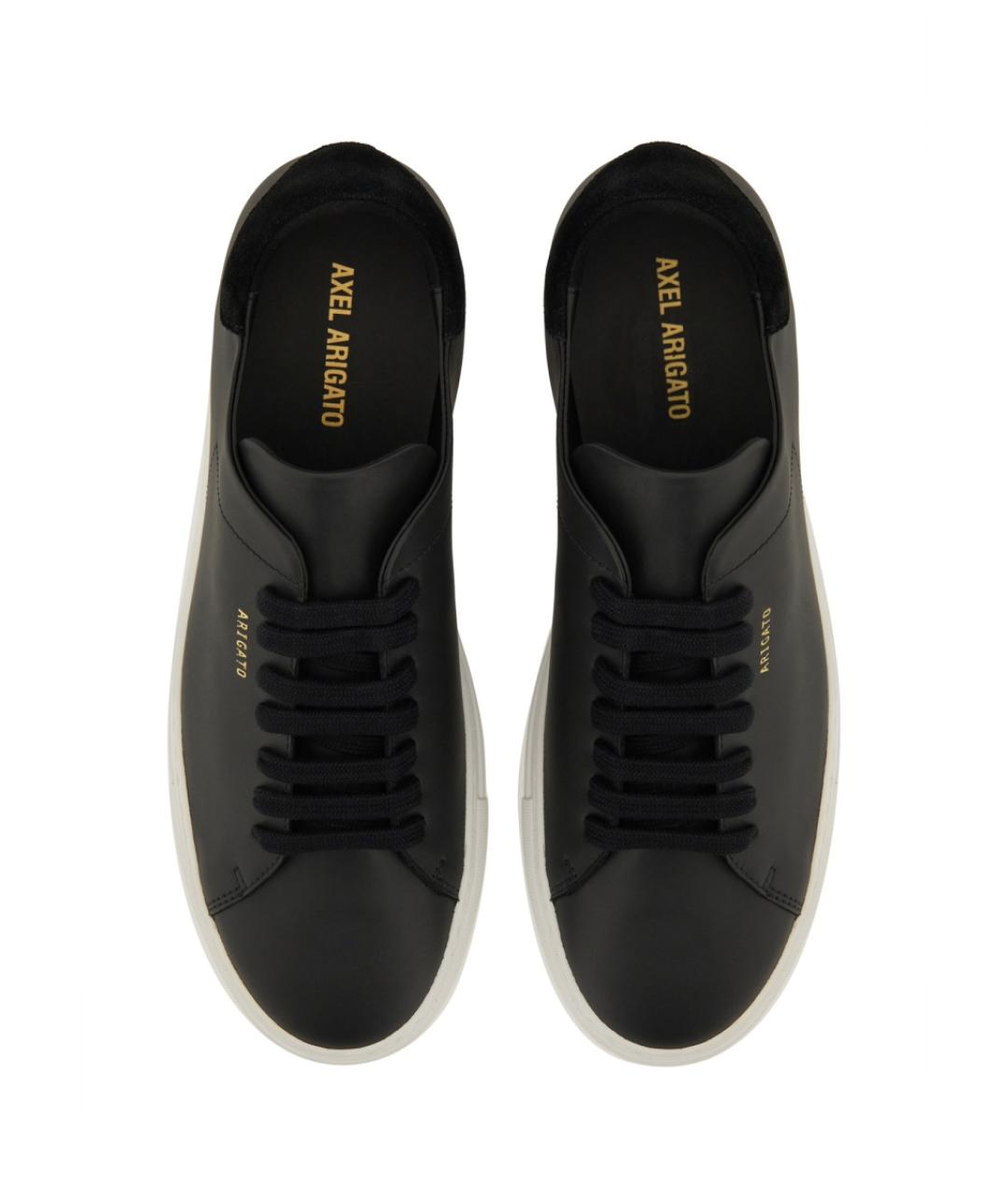 AXEL ARIGATO Черные кожаные низкие кроссовки / кеды, фото 6