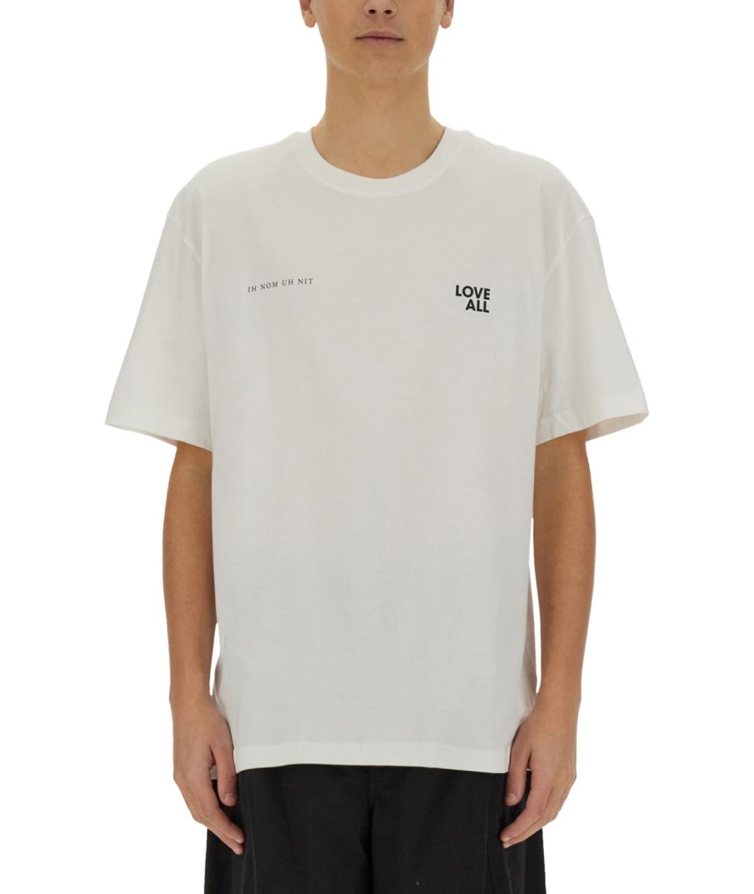 IH NOM UH NIT Белая хлопковая футболка, фото 5