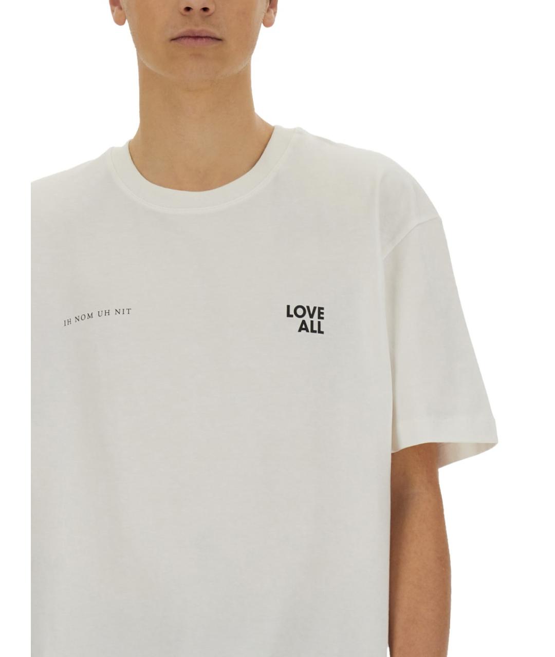 IH NOM UH NIT Белая хлопковая футболка, фото 4