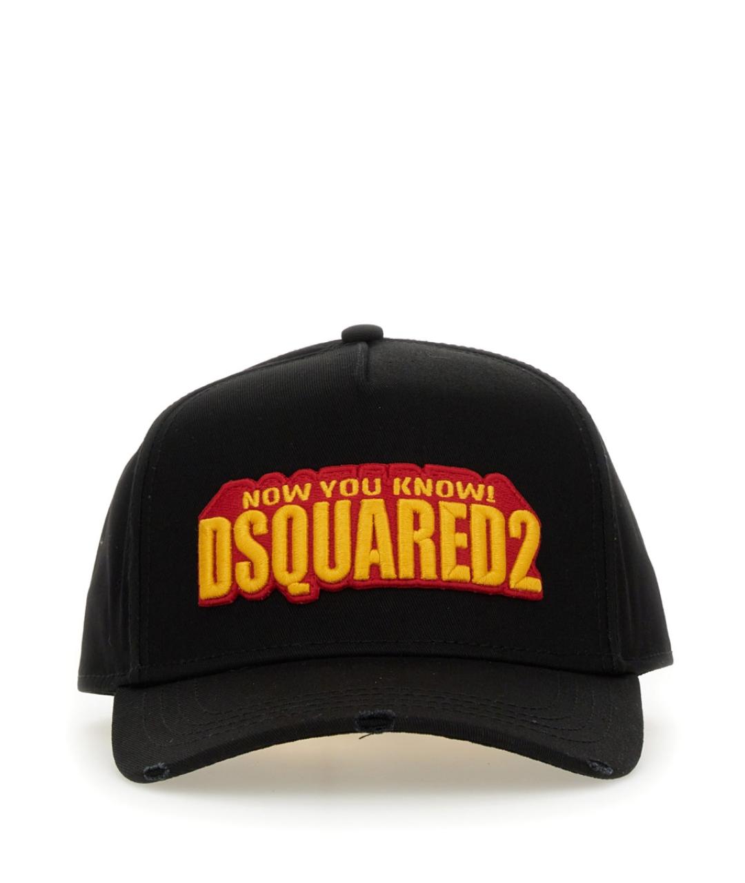 DSQUARED2 Черная хлопковая кепка/бейсболка, фото 1