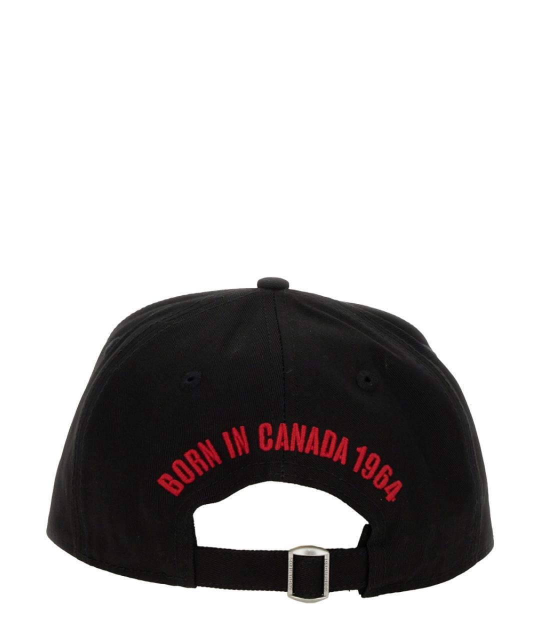 DSQUARED2 Черная хлопковая кепка/бейсболка, фото 3