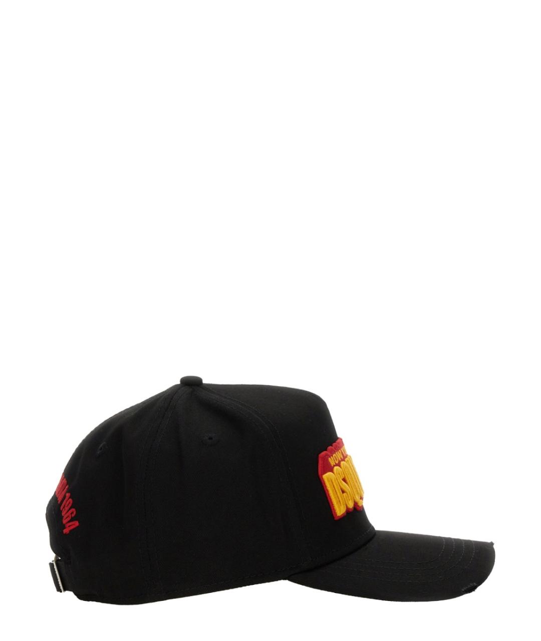 DSQUARED2 Черная хлопковая кепка/бейсболка, фото 2