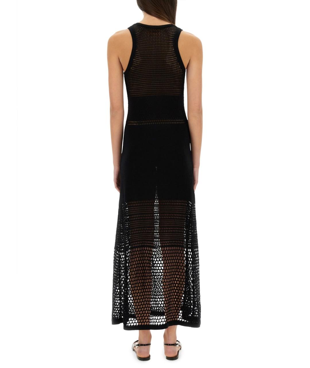 MOSCHINO JEANS Черное хлопковое повседневное платье, фото 4