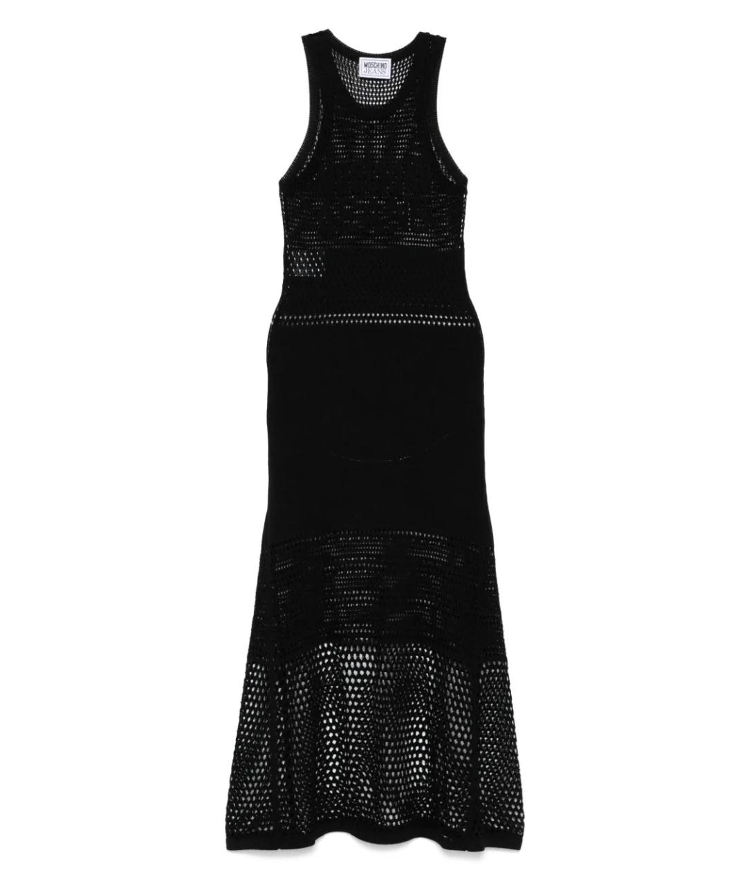 MOSCHINO JEANS Черное хлопковое повседневное платье, фото 1