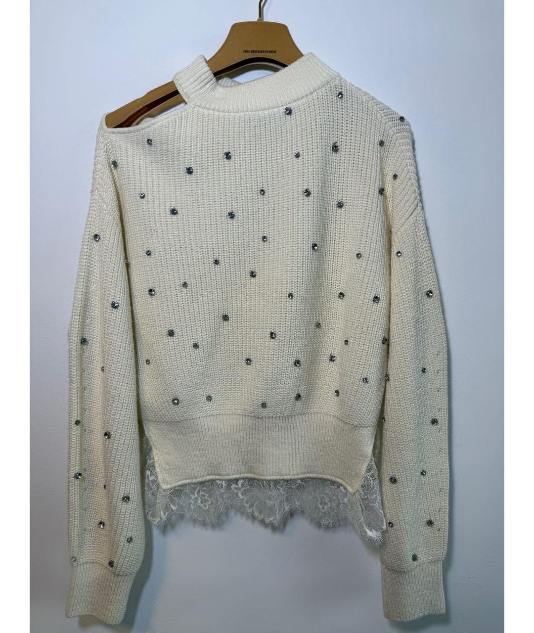 SELF-PORTRAIT Бежевый хлопковый джемпер / свитер, фото 2