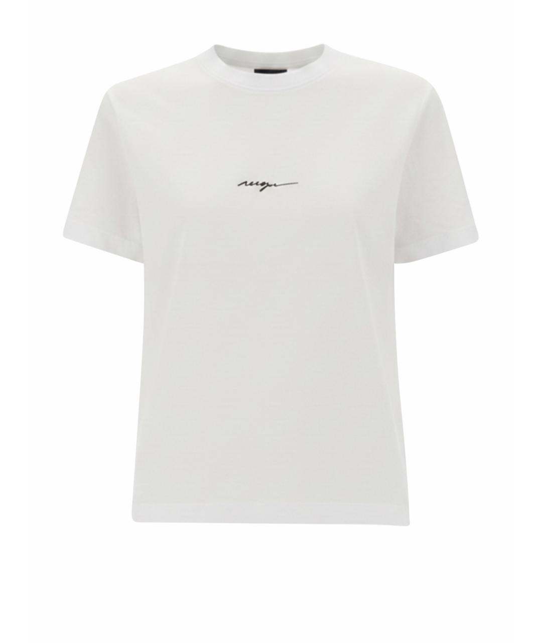 MSGM Белая хлопковая футболка, фото 1