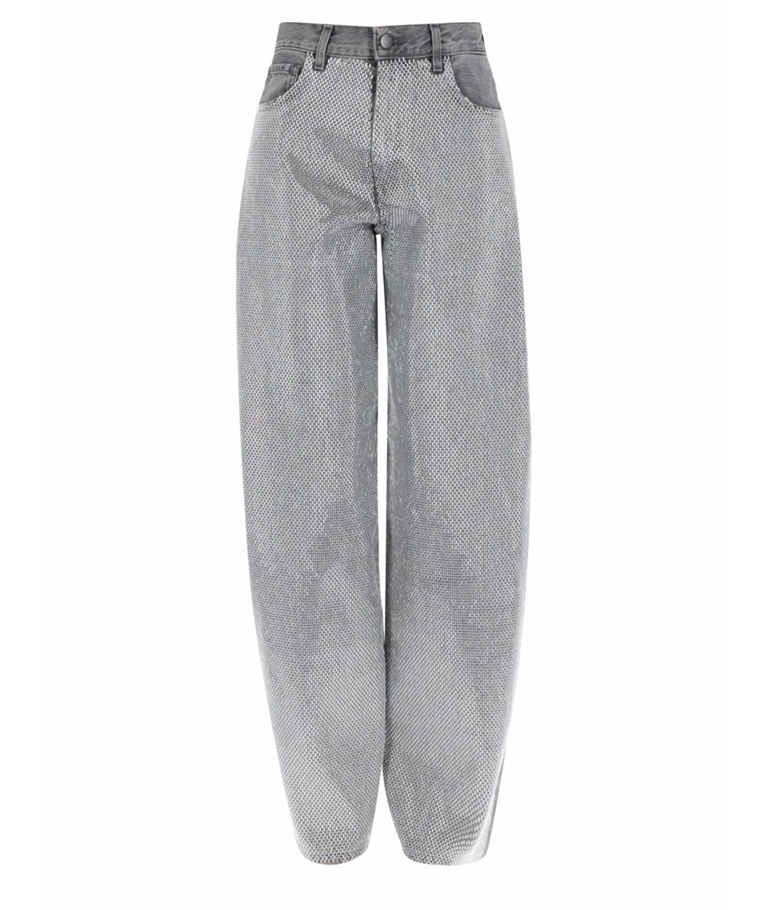 HAIKURE Серые хлопковые джинсы клеш, фото 1