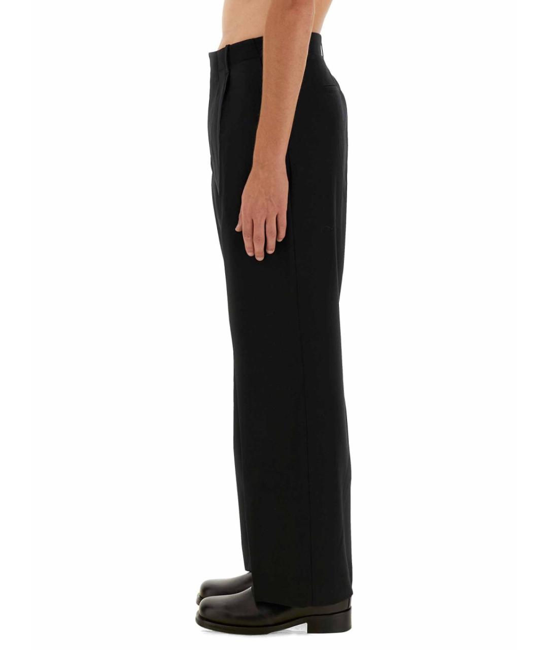 OUR LEGACY Черные шерстяные повседневные брюки, фото 4
