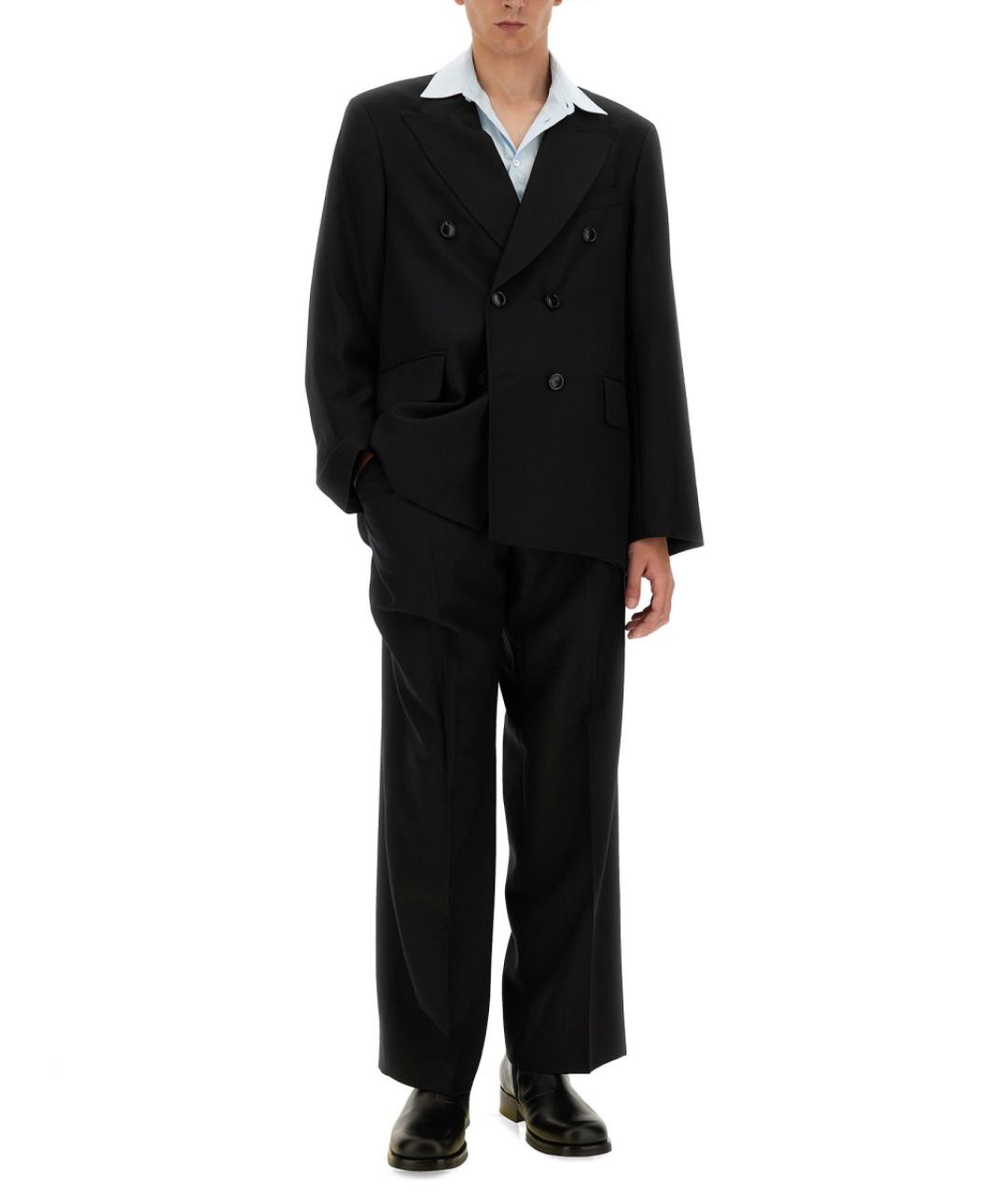 OUR LEGACY Черные шерстяные повседневные брюки, фото 2