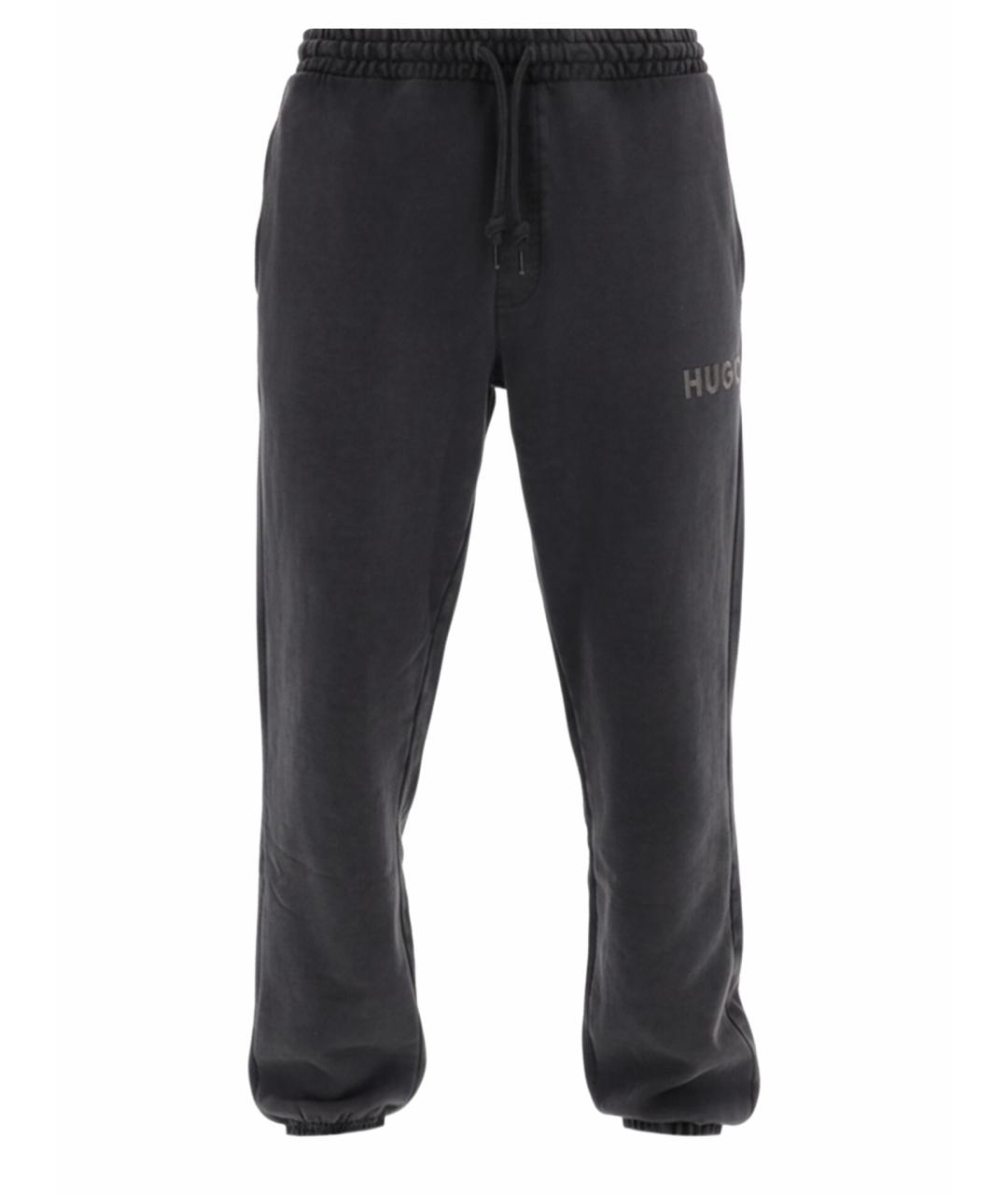 HUGO Серые хлопковые повседневные брюки, фото 1