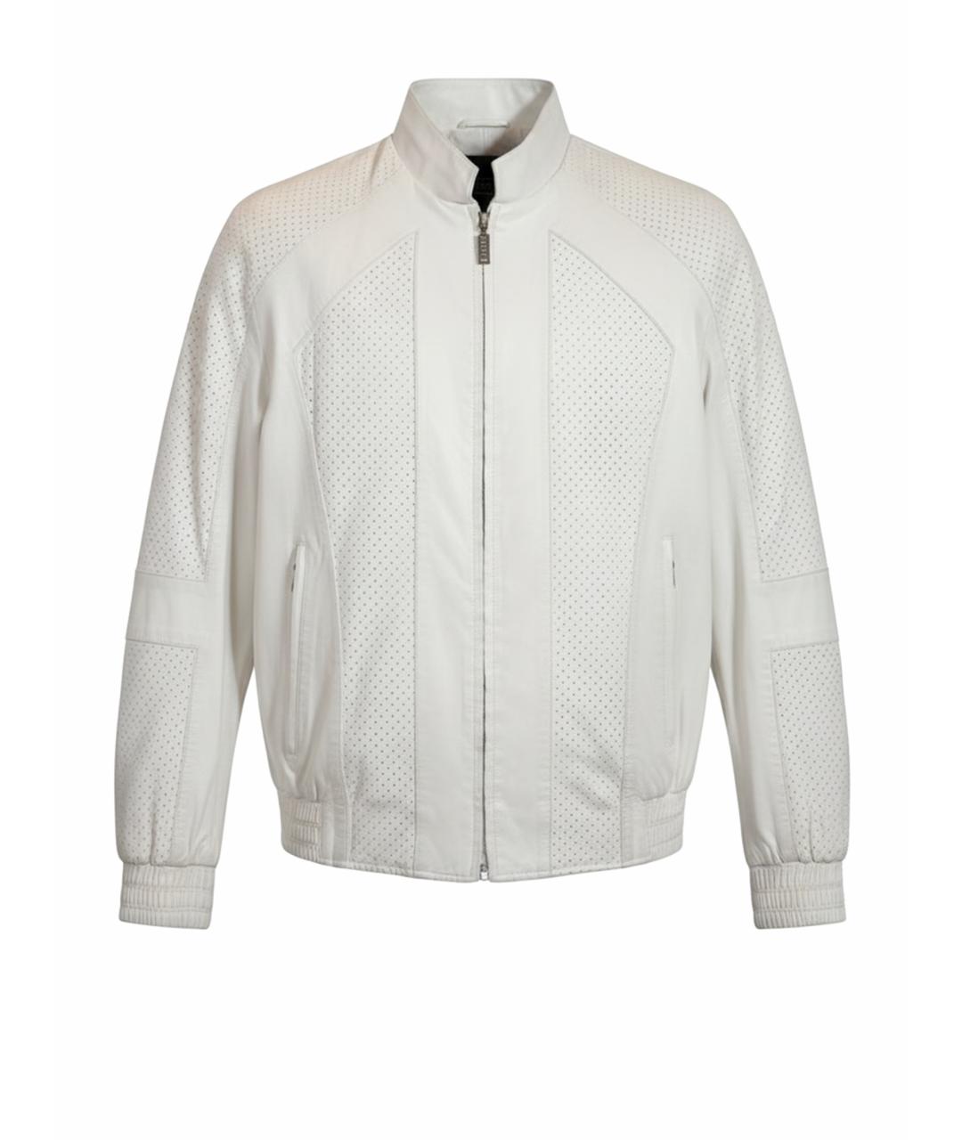 ZILLI Белая кожаная куртка, фото 1