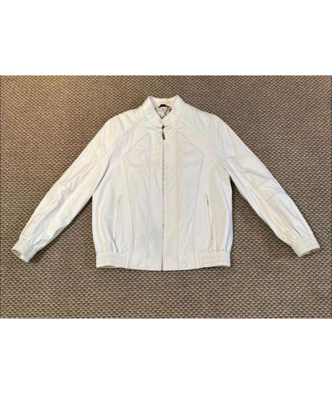 ZILLI Белая кожаная куртка, фото 5