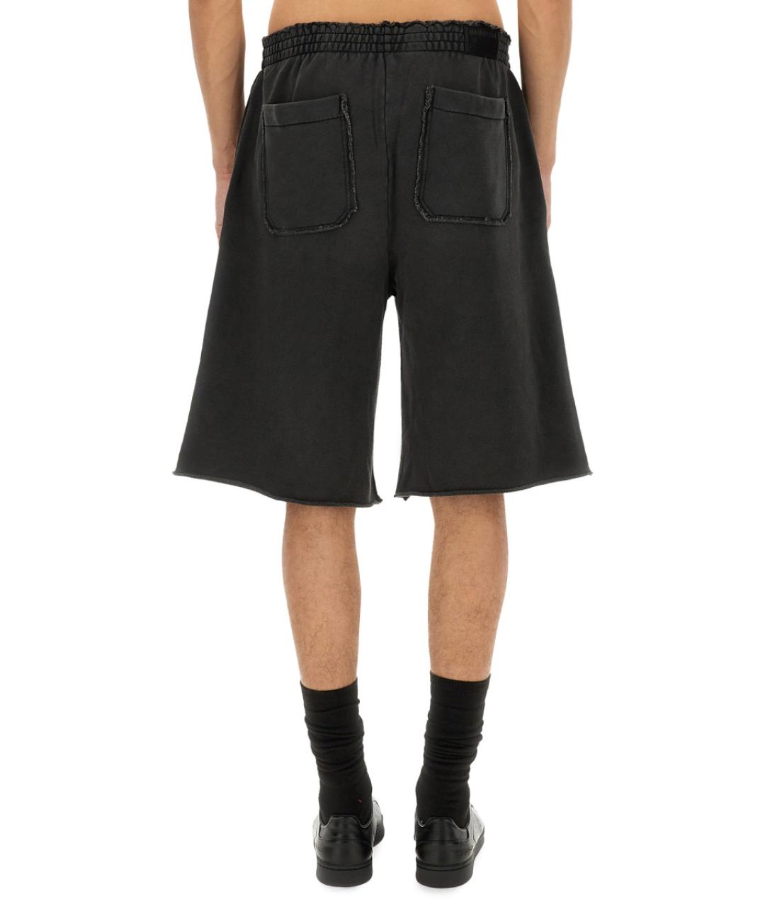 HELMUT LANG Черные хлопковые шорты, фото 4