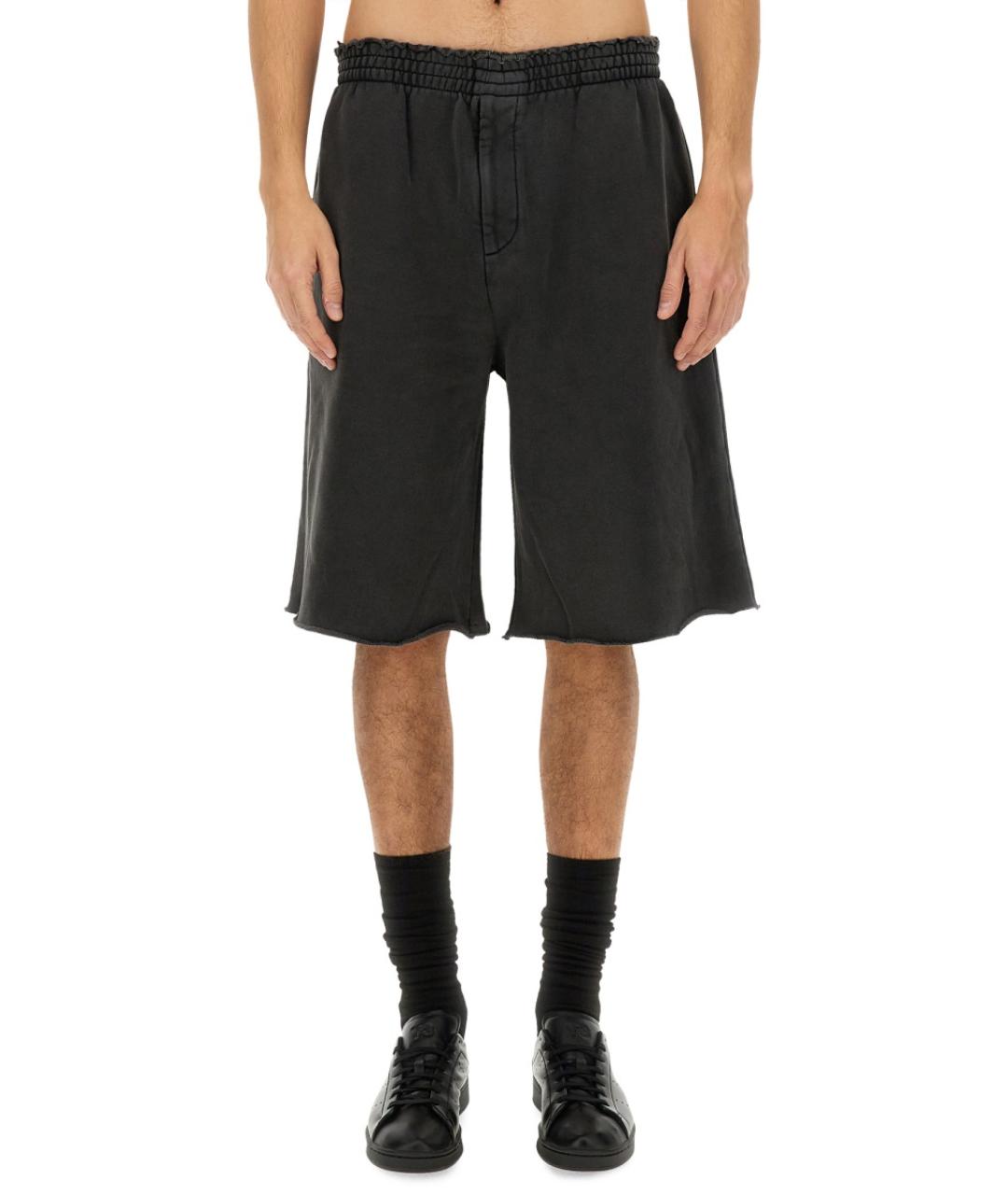 HELMUT LANG Черные хлопковые шорты, фото 2