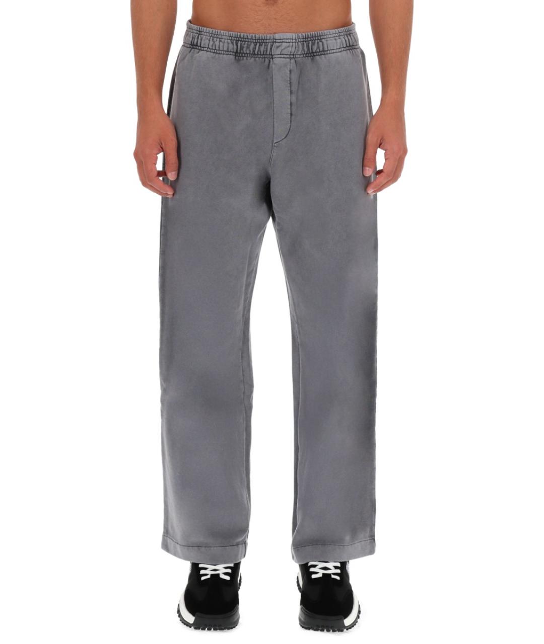 VERSACE JEANS COUTURE Серые хлопковые повседневные брюки, фото 5