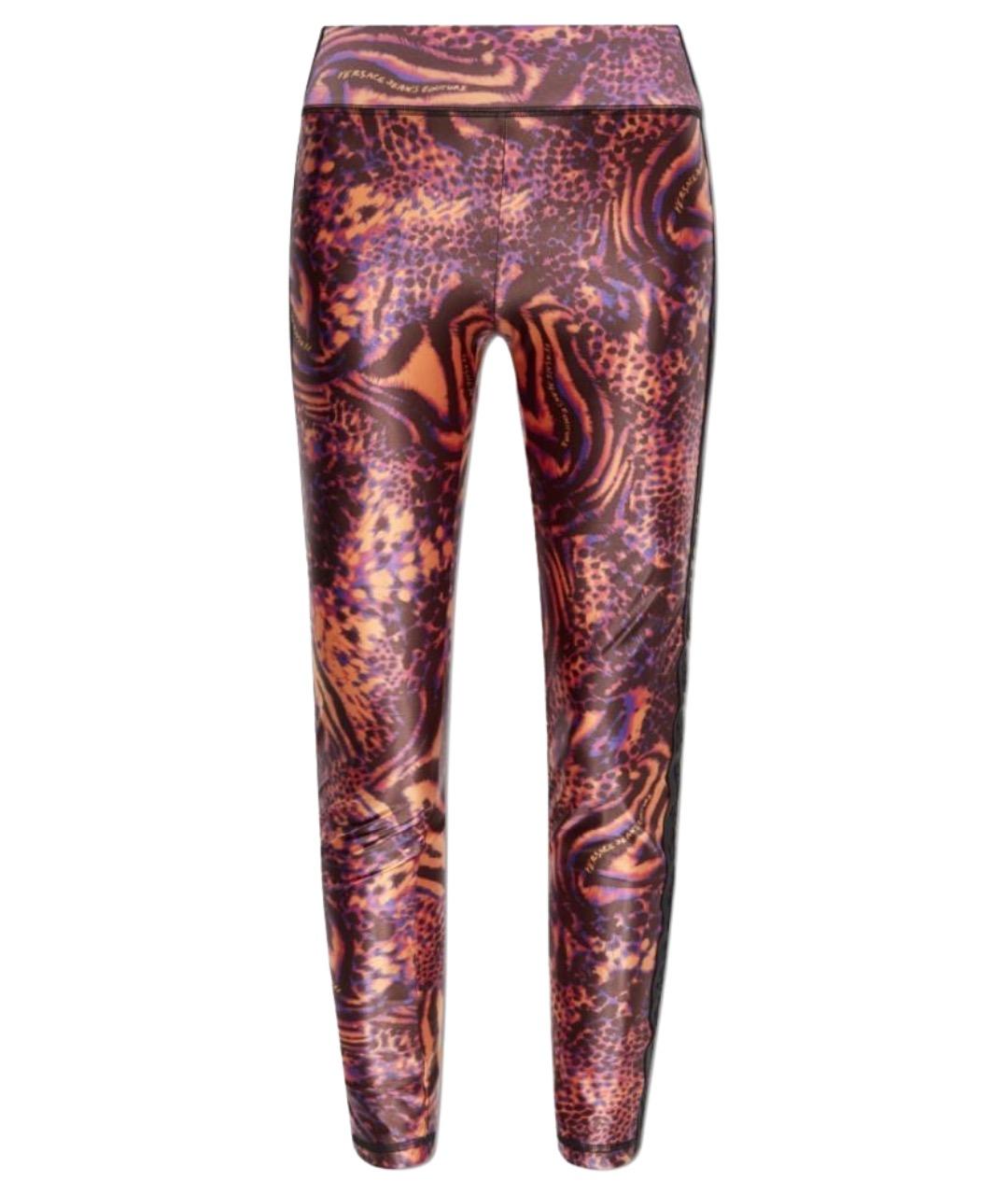 VERSACE JEANS COUTURE Мульти полиамидовые леггинсы и велосипедки, фото 1