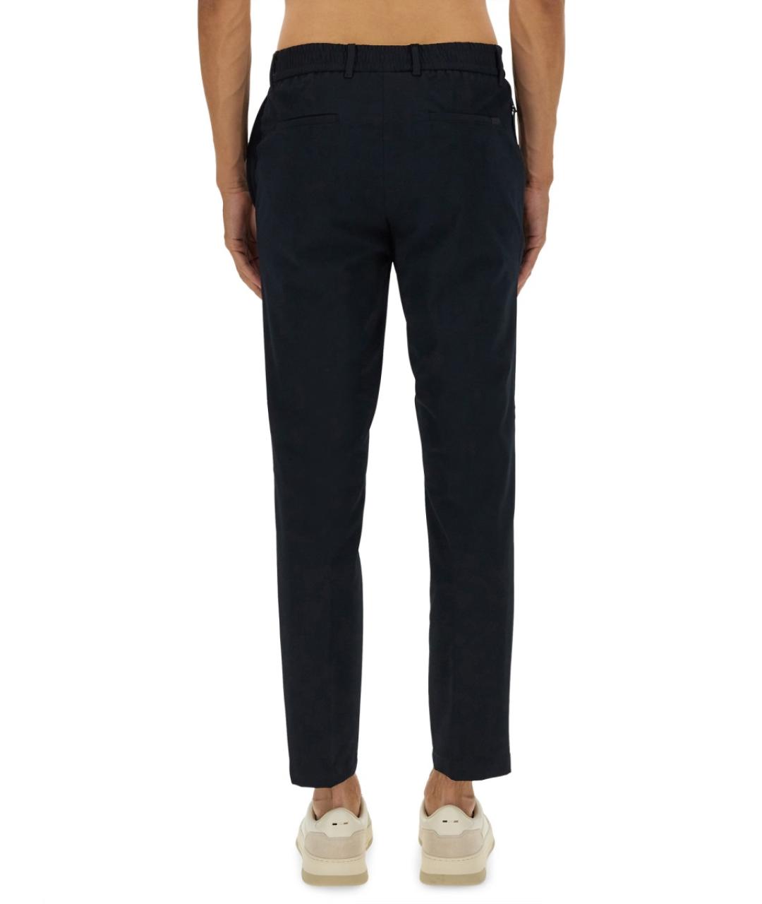 HUGO BOSS Синие полиэстеровые повседневные брюки, фото 3
