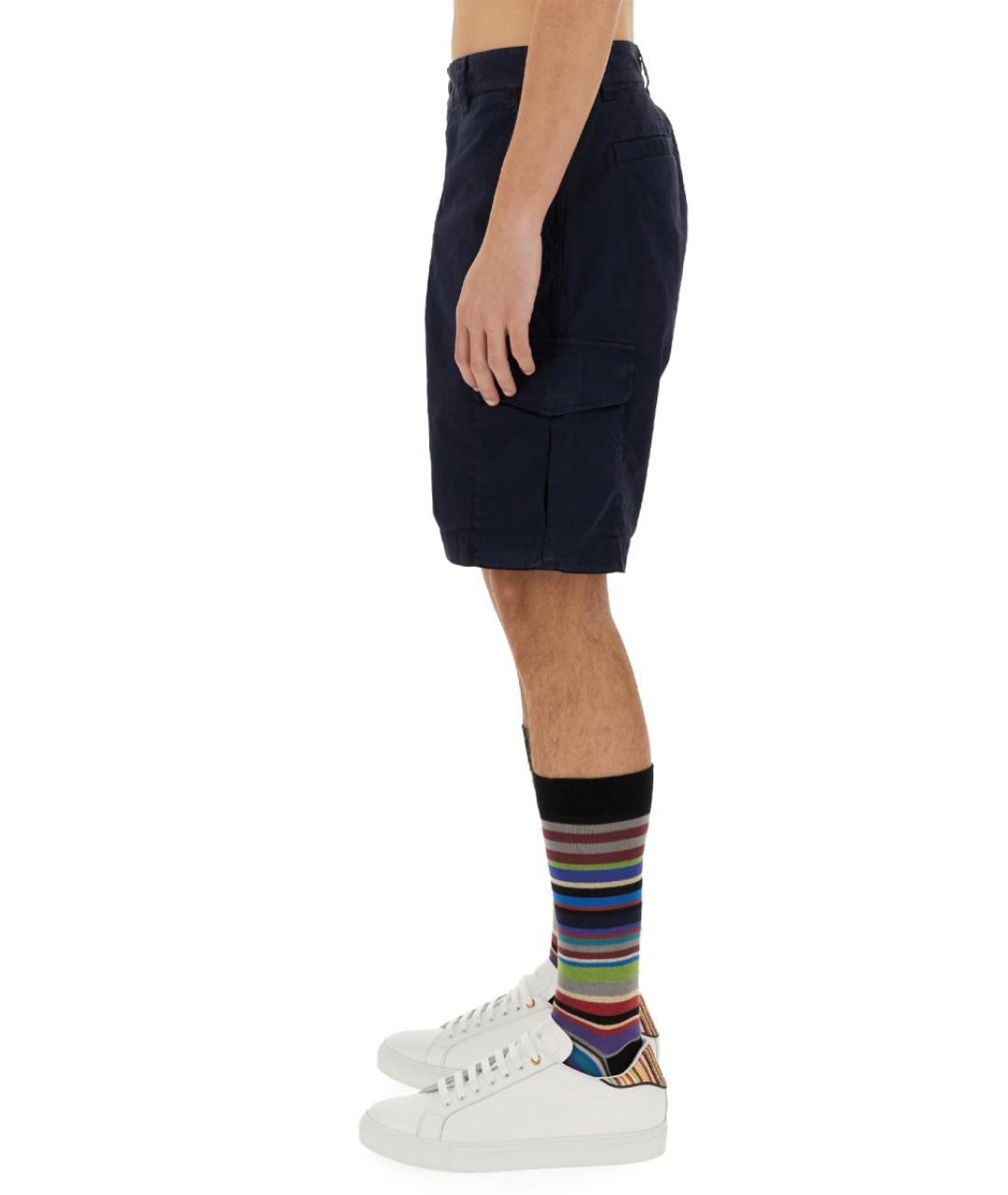 PS BY PAUL SMITH Синие хлопковые шорты, фото 4