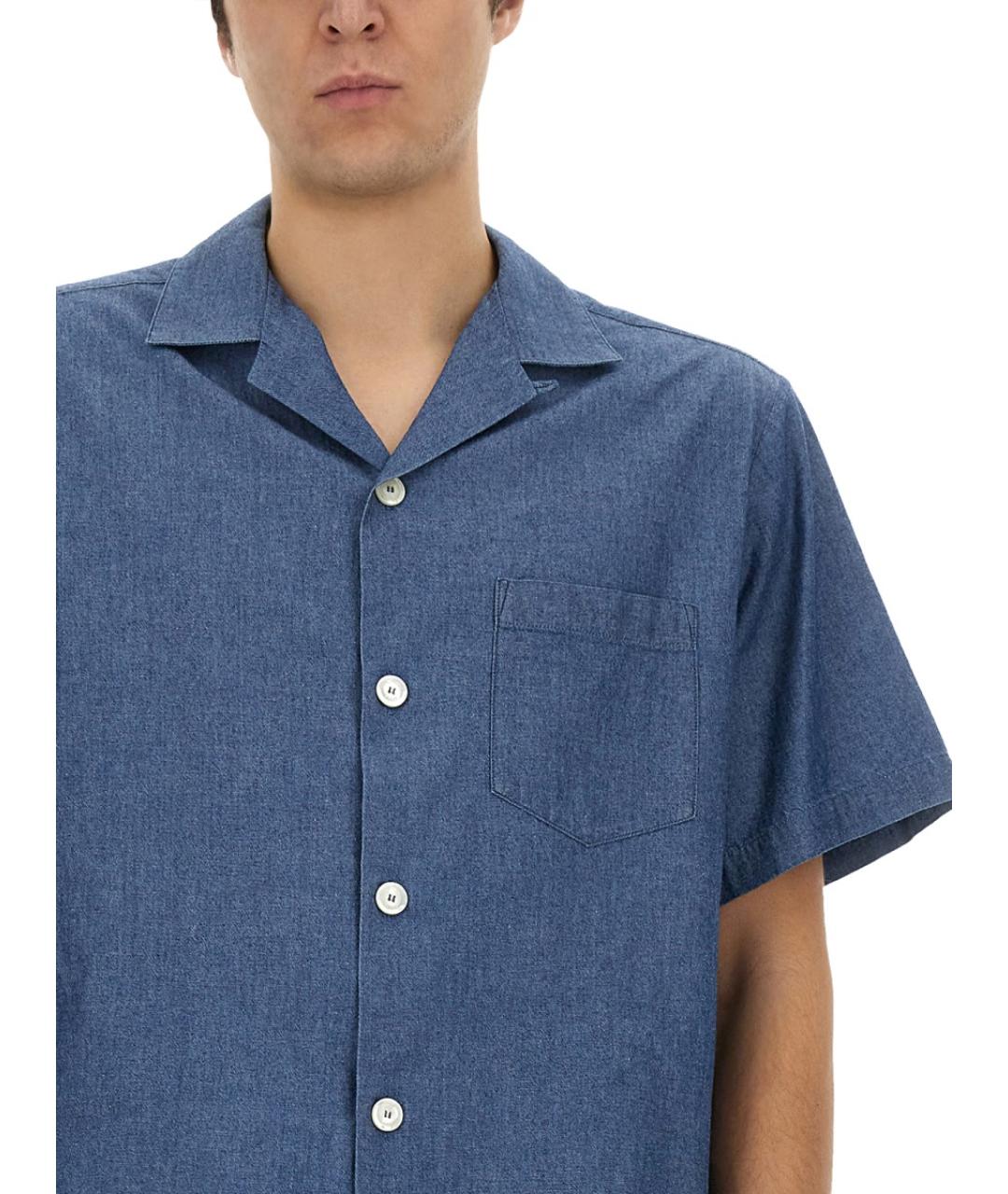 ASPESI Синяя хлопковая кэжуал рубашка, фото 4