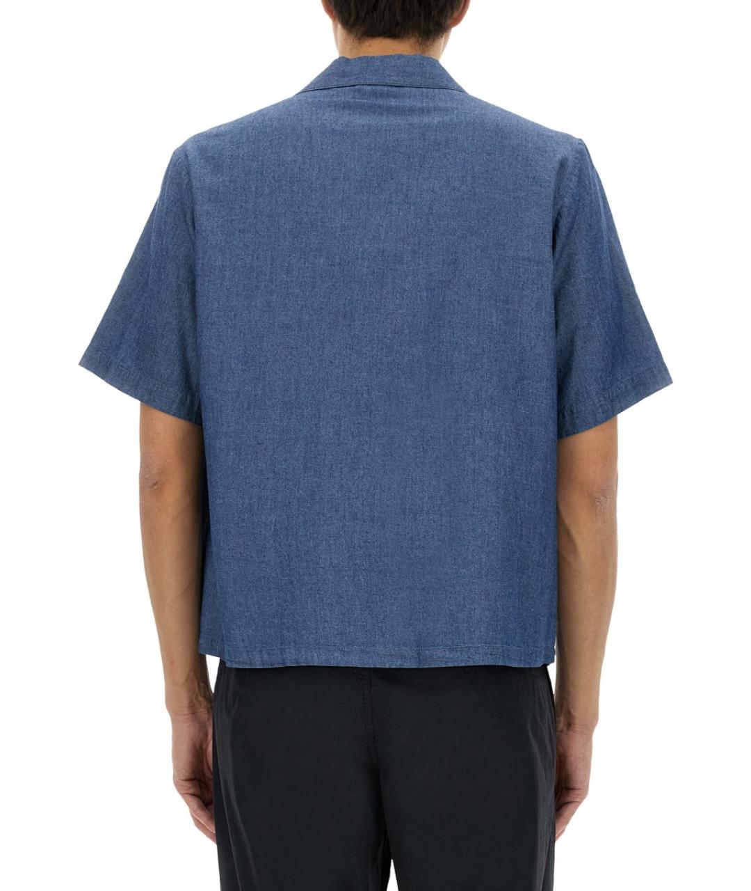 ASPESI Синяя хлопковая кэжуал рубашка, фото 3