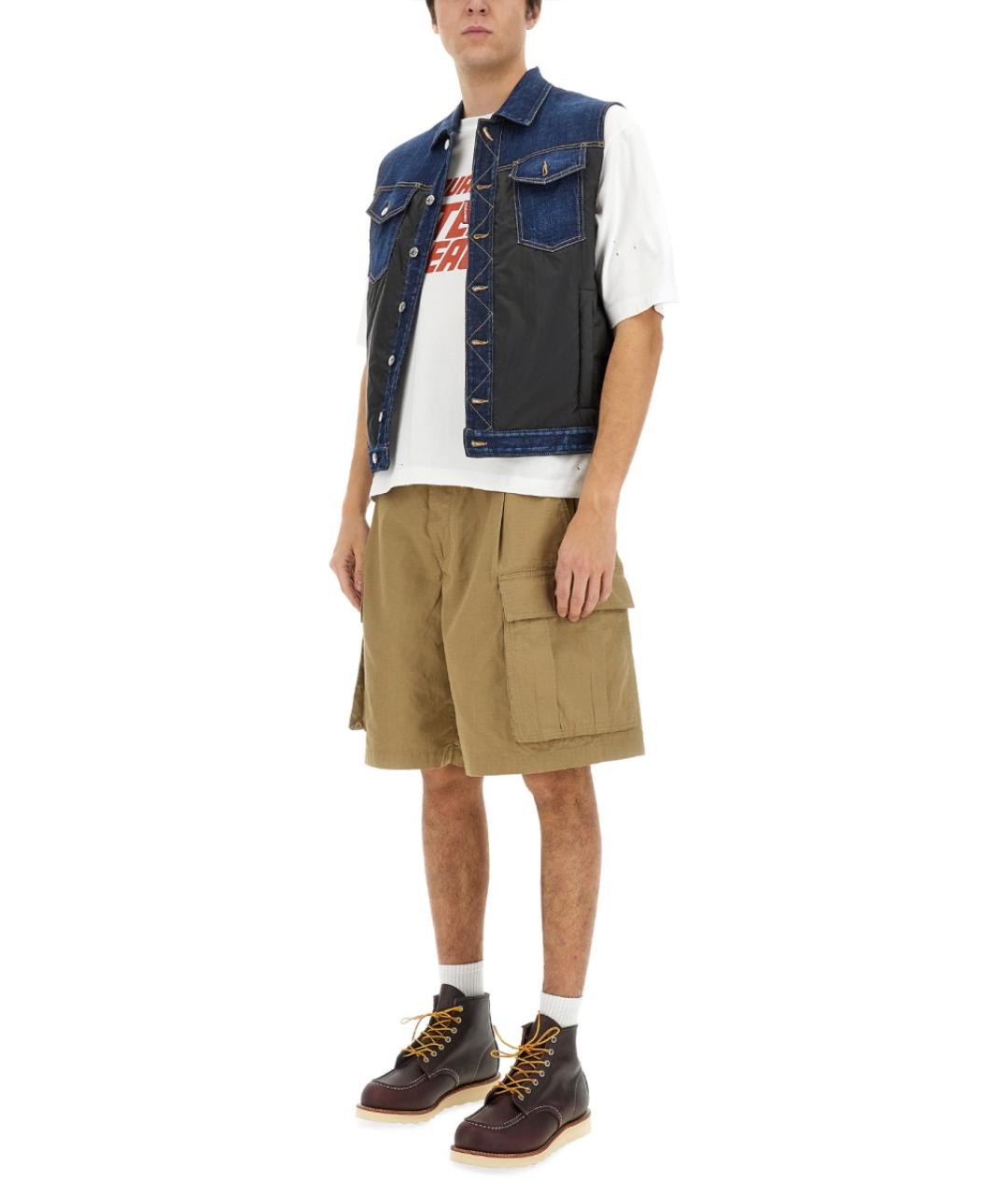 DSQUARED2 Белая хлопковая футболка, фото 2