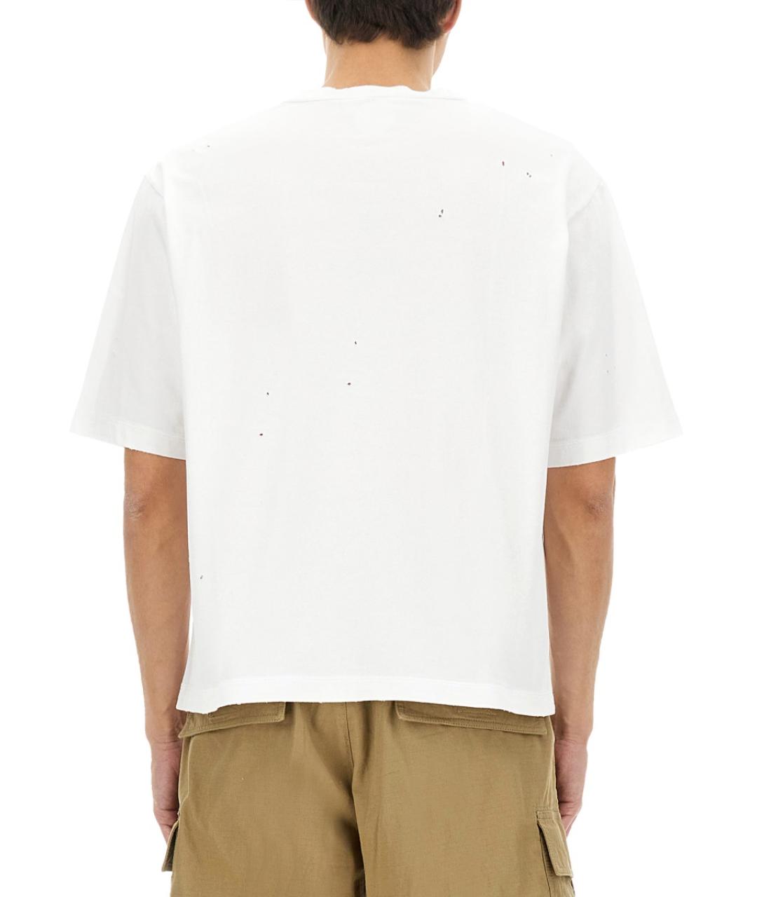 DSQUARED2 Белая хлопковая футболка, фото 3