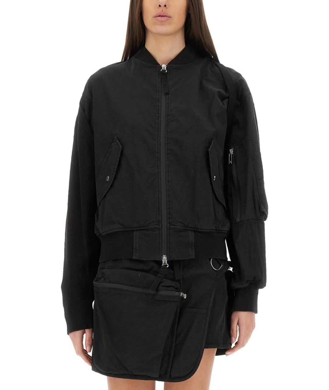 HELMUT LANG Черная хлопковая куртка, фото 5