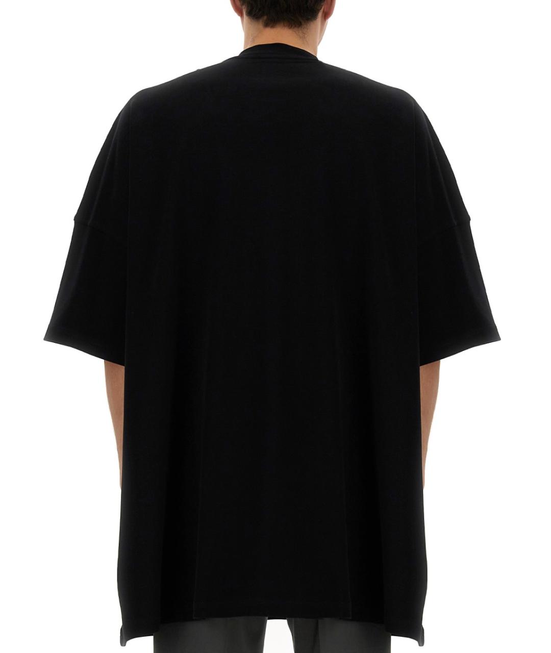 MOSCHINO Черная хлопковая футболка, фото 3