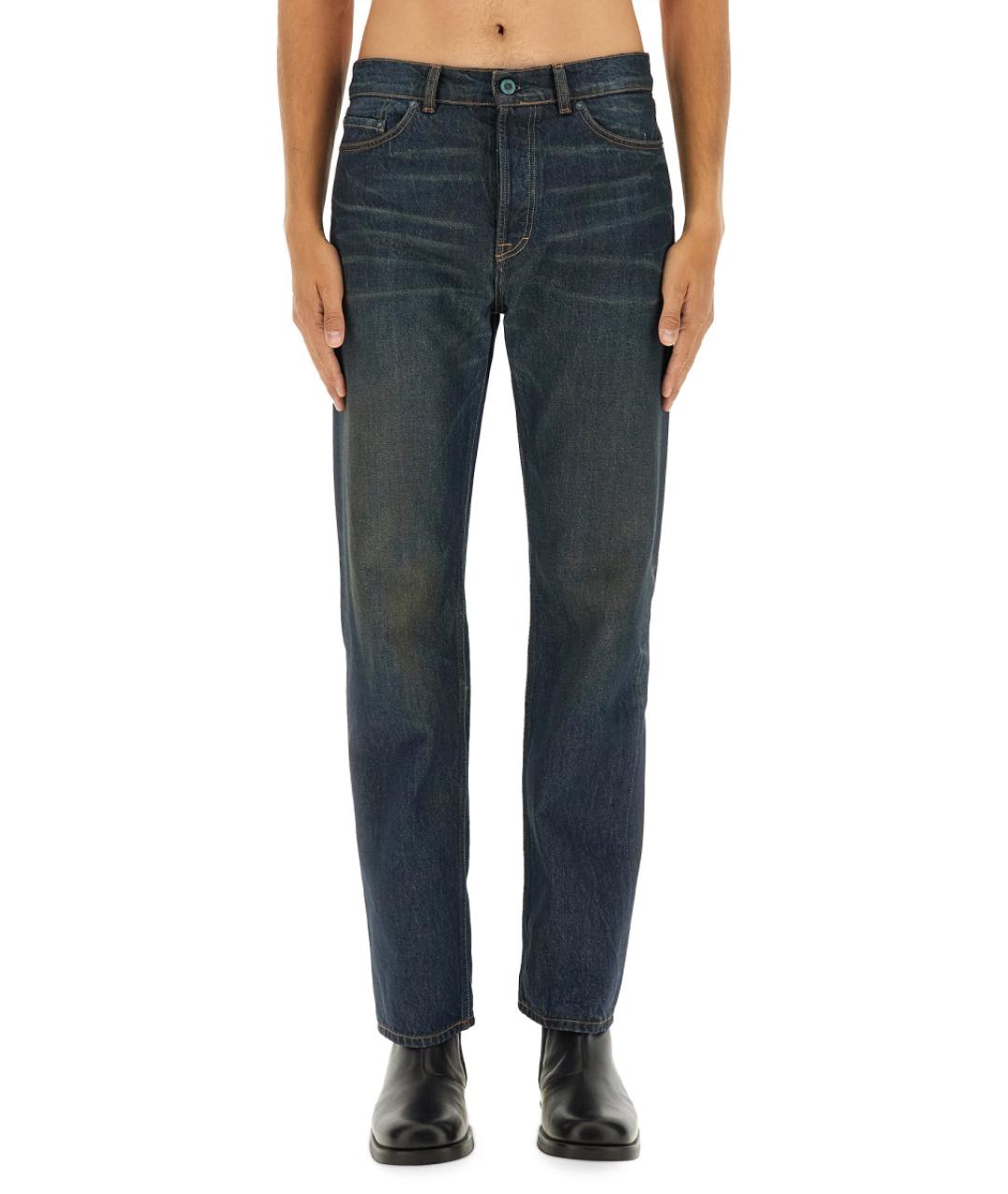 OUR LEGACY Синие хлопковые прямые джинсы, фото 5