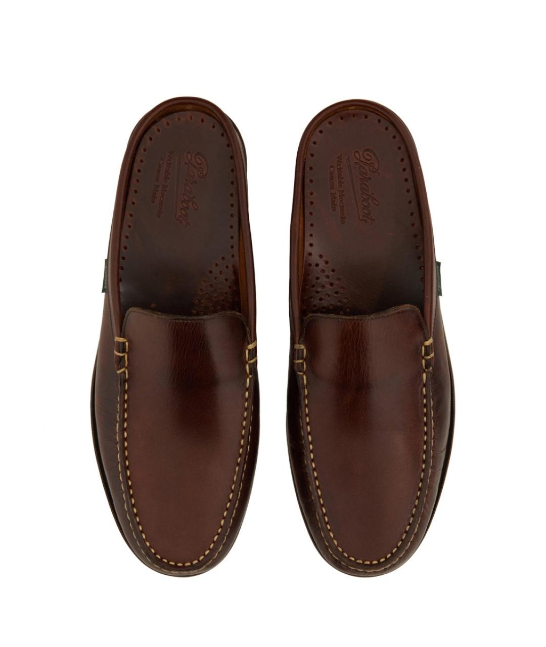 PARABOOT Коричневые кожаные мокасины, фото 6