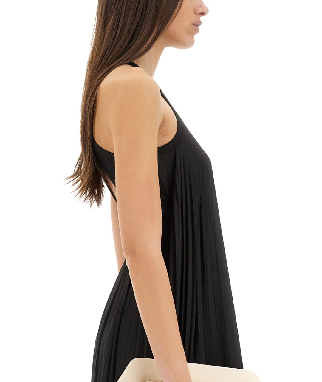 SPORTMAX Черное полиэстеровое повседневное платье, фото 4