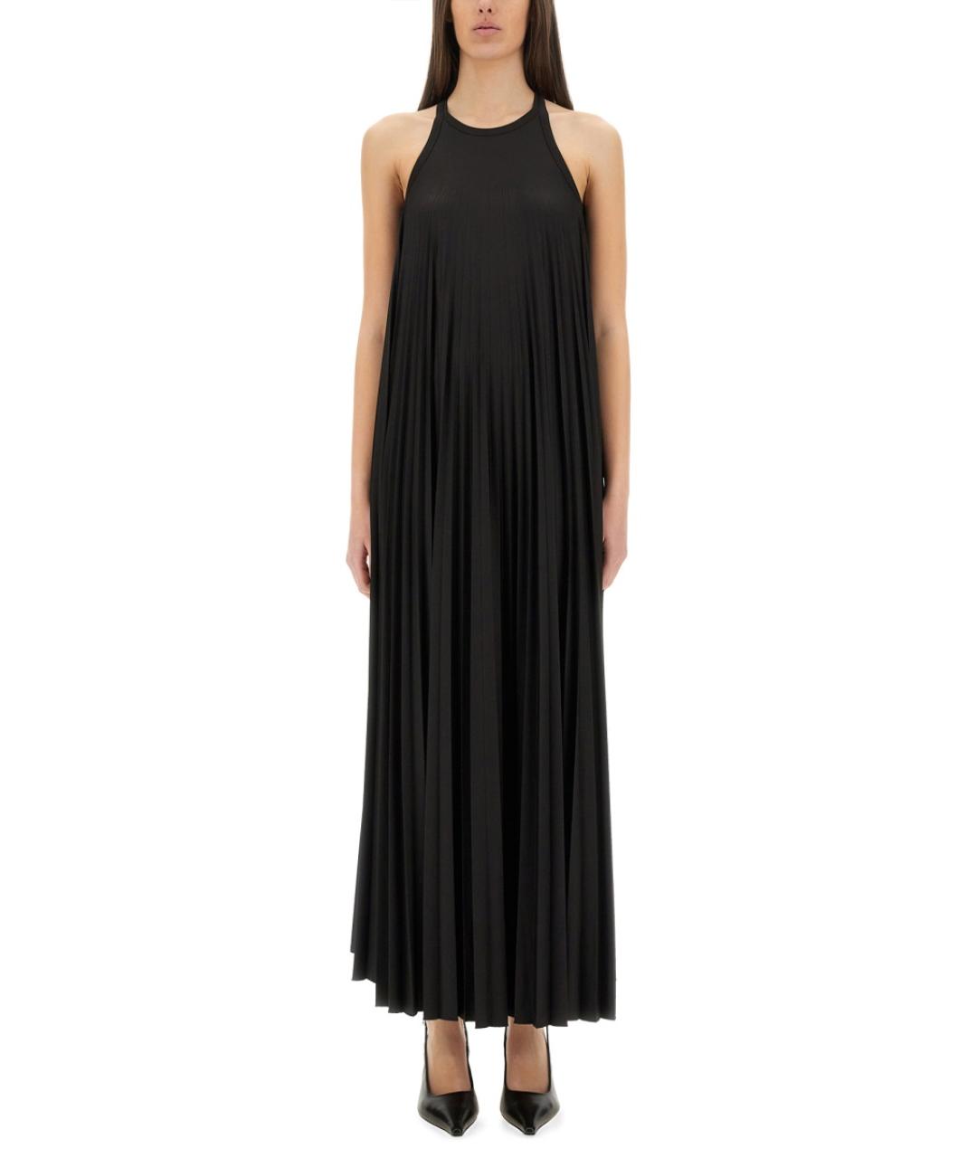 SPORTMAX Черное полиэстеровое повседневное платье, фото 1