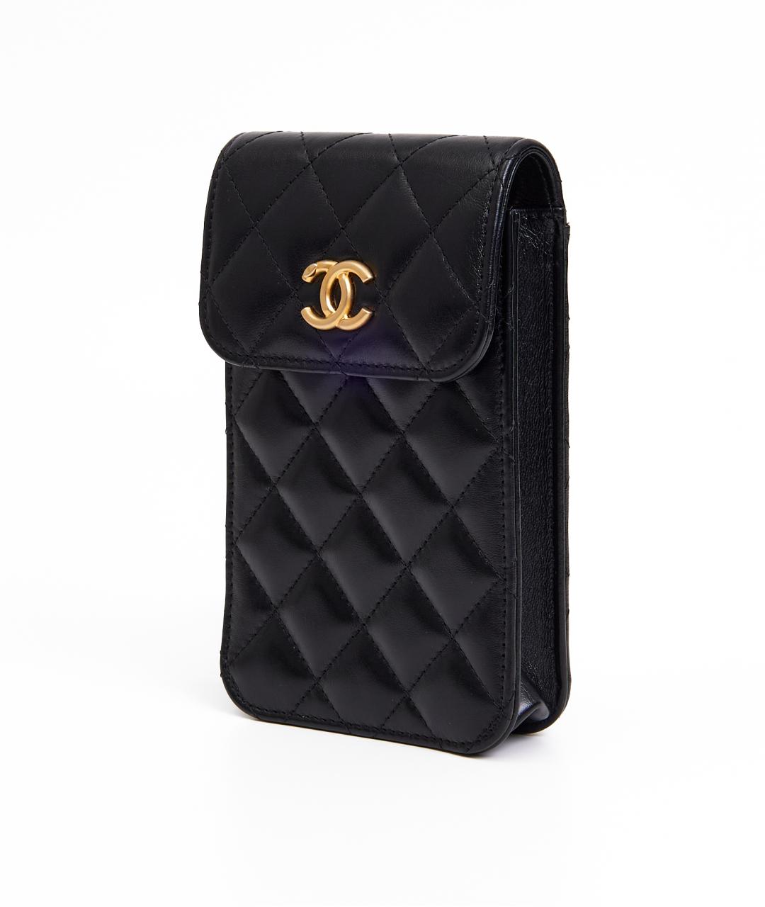 CHANEL Черная кожаная сумка через плечо, фото 2