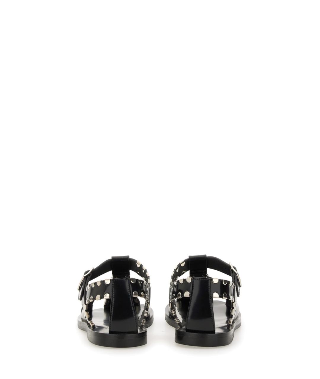 BALLY Черные кожаные сандалии, фото 3