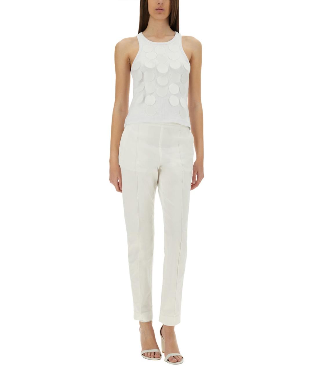 MSGM Белая хлопковая блузы, фото 2