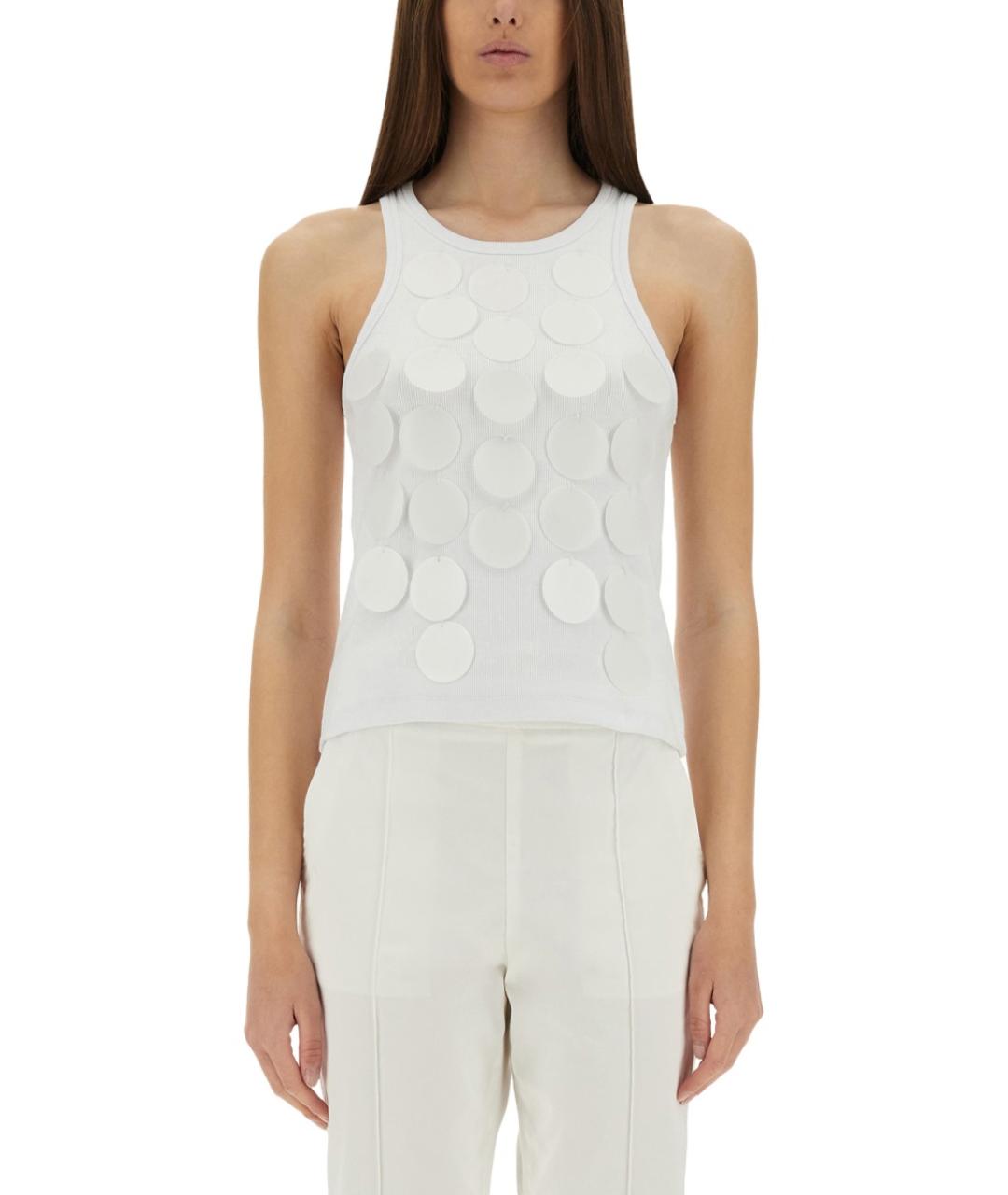 MSGM Белая хлопковая блузы, фото 5