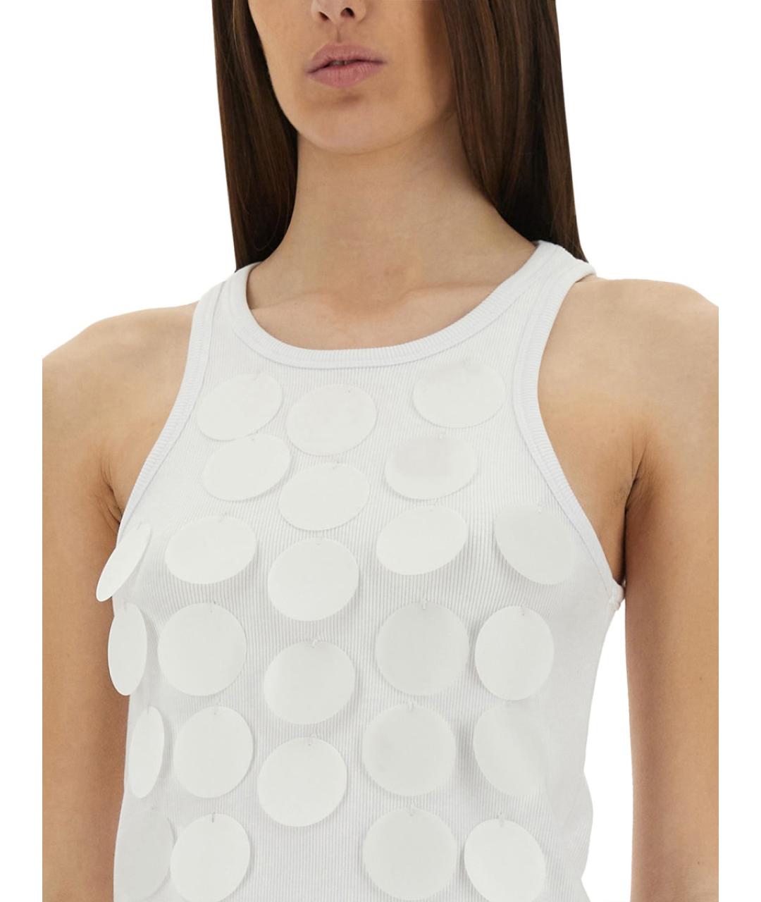 MSGM Белая хлопковая блузы, фото 4