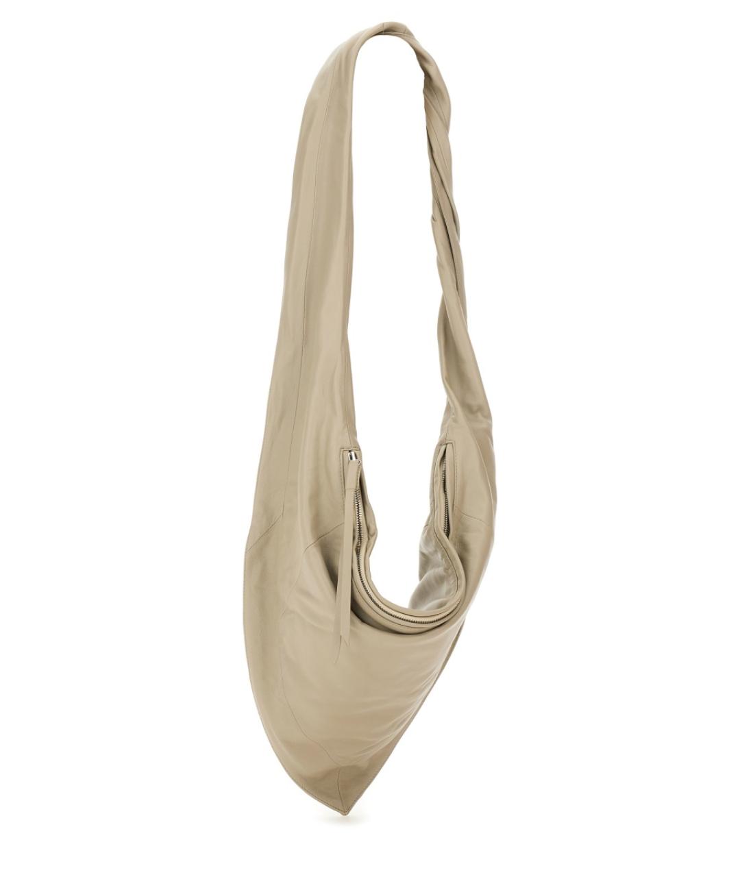 LEMAIRE Бежевая кожаная сумка через плечо, фото 2