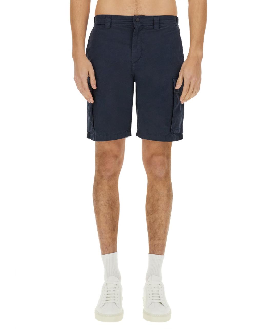 WOOLRICH Темно-синие хлопковые шорты, фото 2