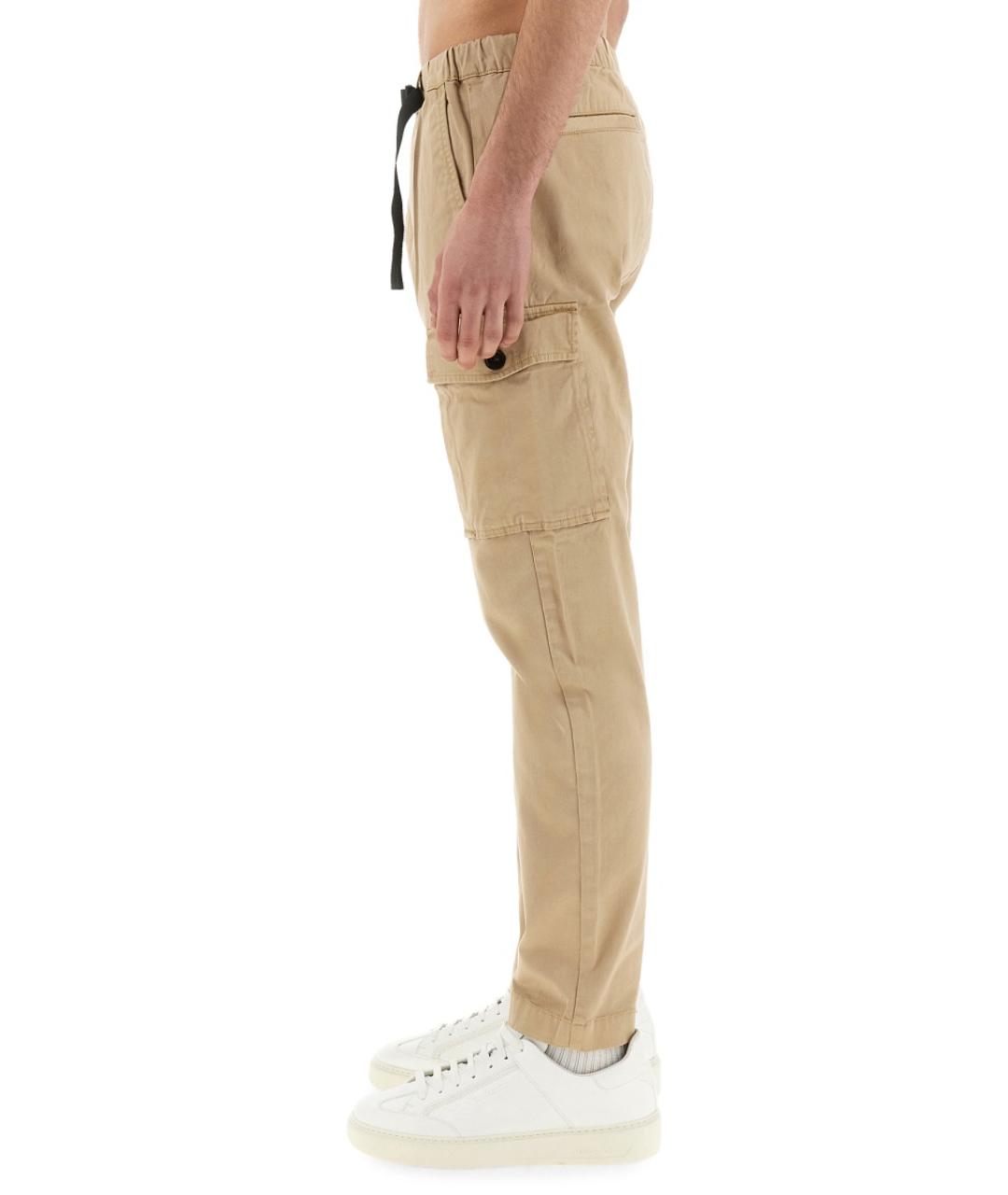 WOOLRICH Бежевые хлопко-эластановые повседневные брюки, фото 5